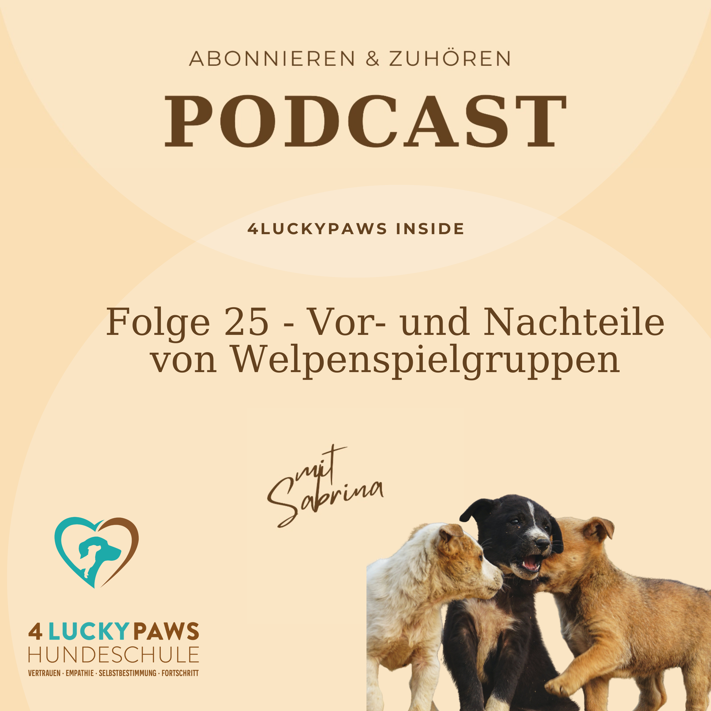 Folge 25 - Vor- und Nachteile von Welpenspielgruppen episode artwork