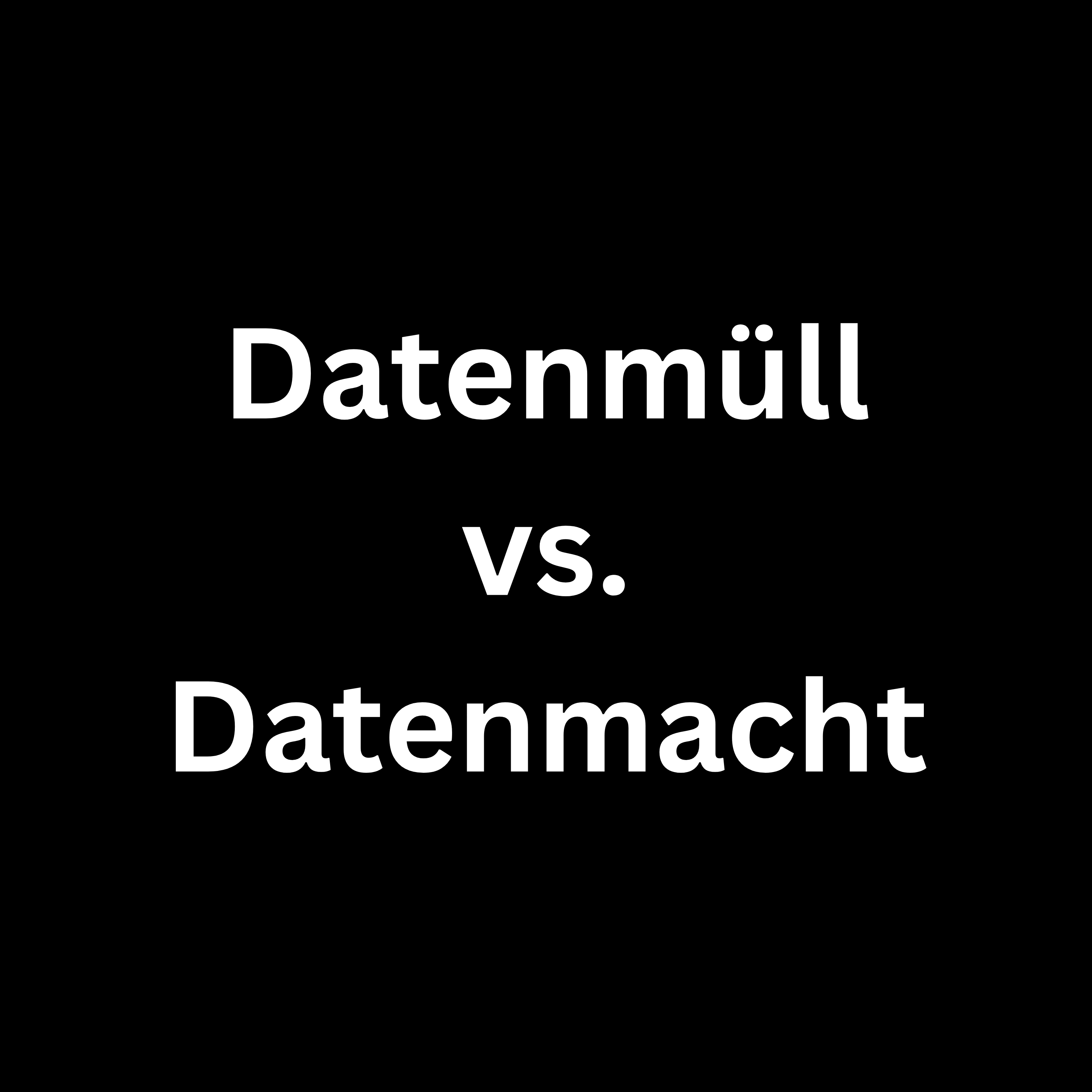 Klar. Nicht für alle.