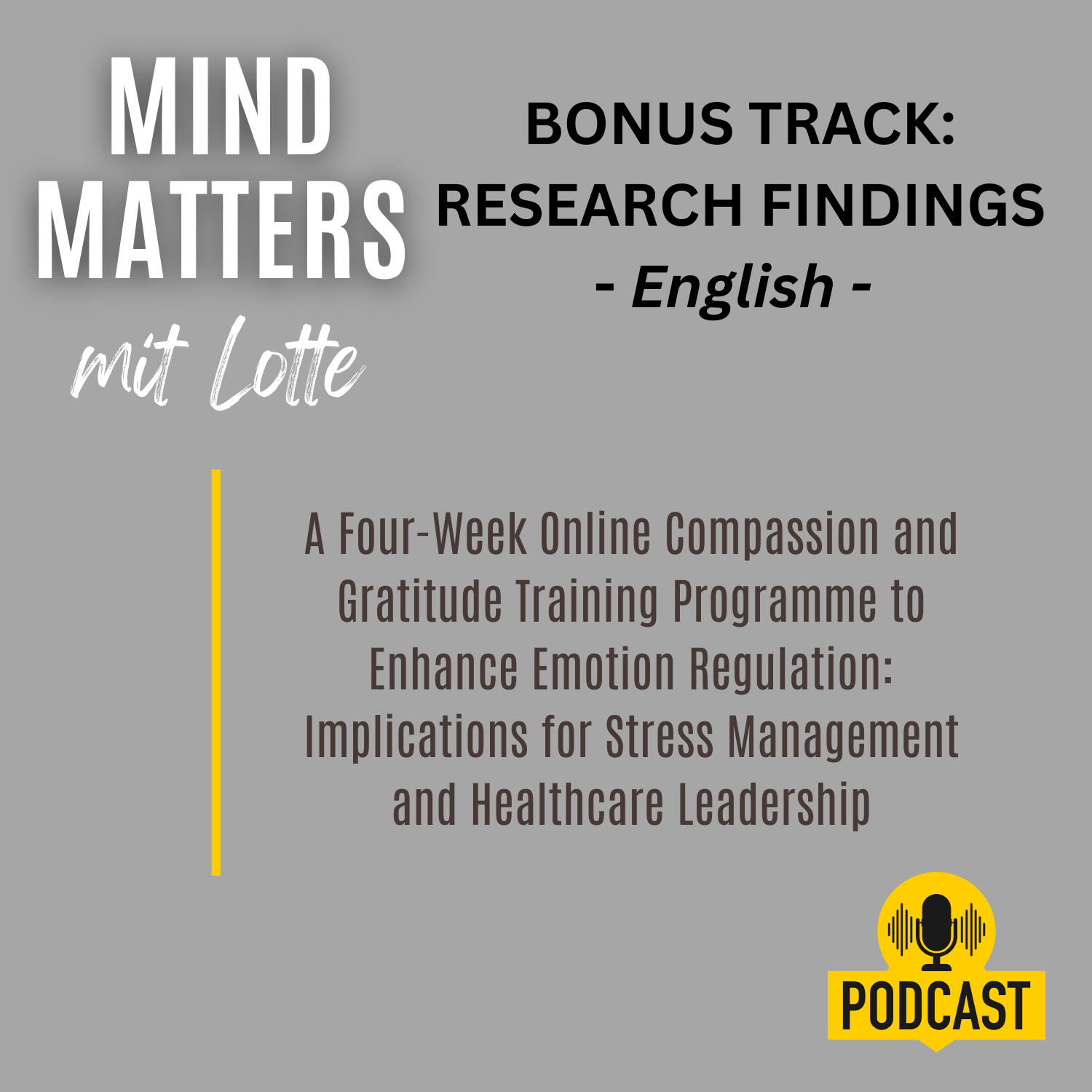 BONUS: A Four-Week Online Compassion and Gratitude Training Programme to Enhance Emotion Regulation Among Leaders BONUS: A Four-Week Online Compassion and Gratitude Training Programme to Enhance Emotion Regulation Among Leaders