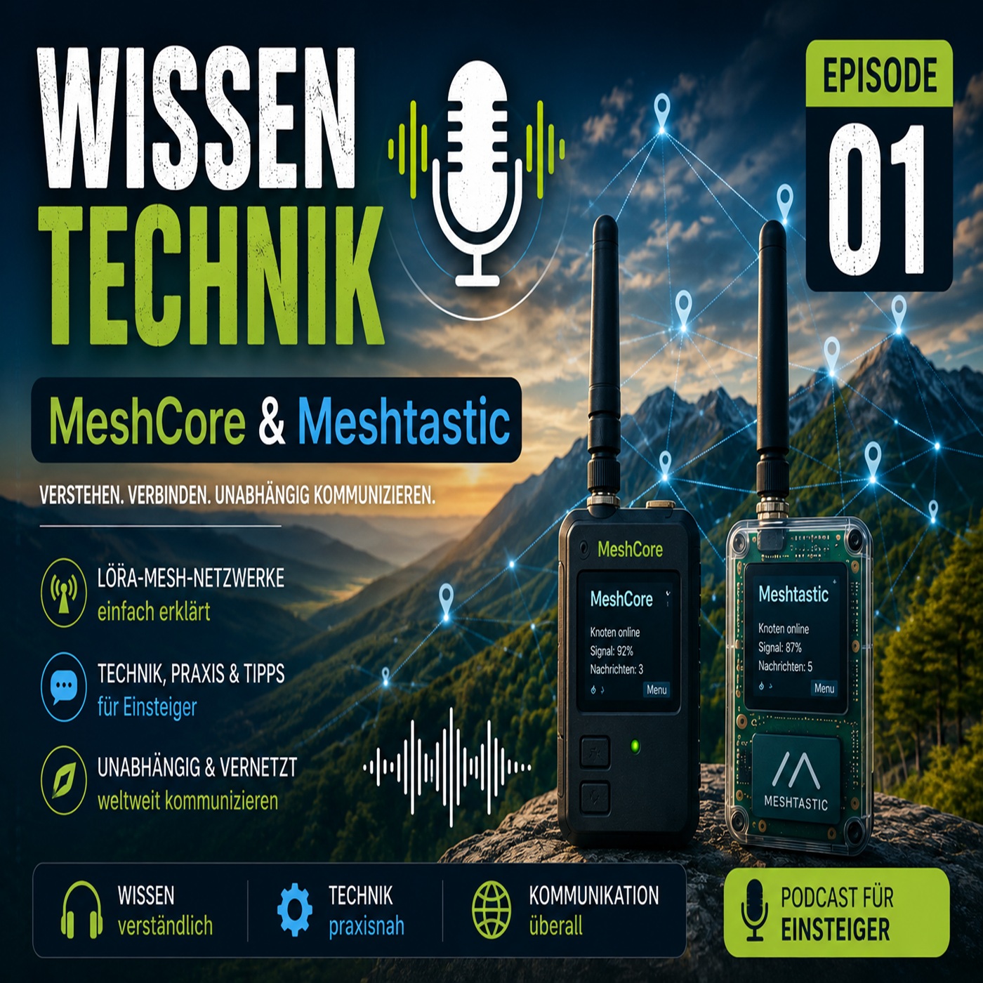 WISSEN TECHNIK - MeshCore & Meshtastic 1. Episode