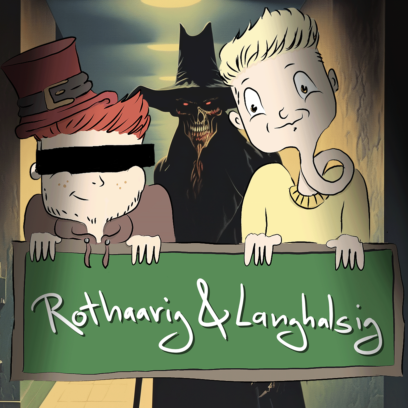 Rothaarig und Langhalsig
