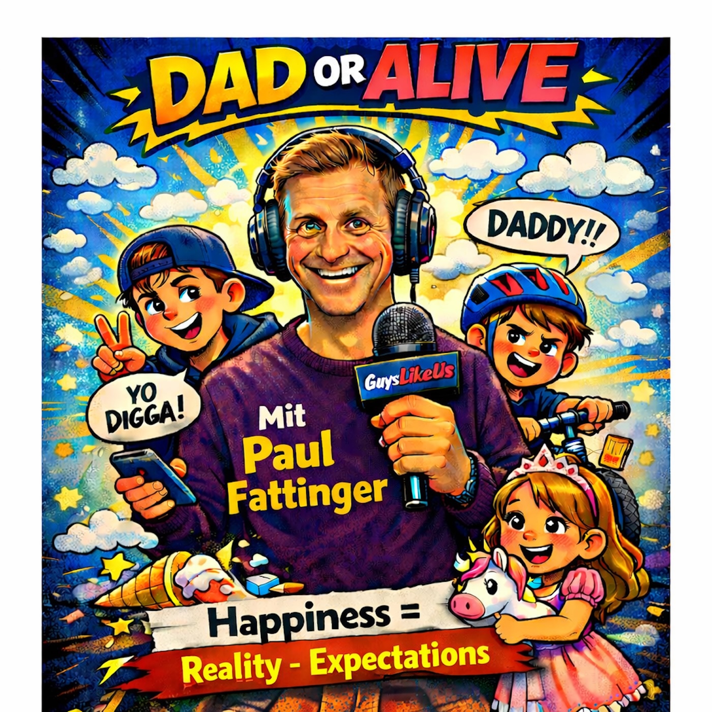 Happiness = Reality − Expectations | F22 Gast: Paul Fattinger #GuysLikeUs episode artwork