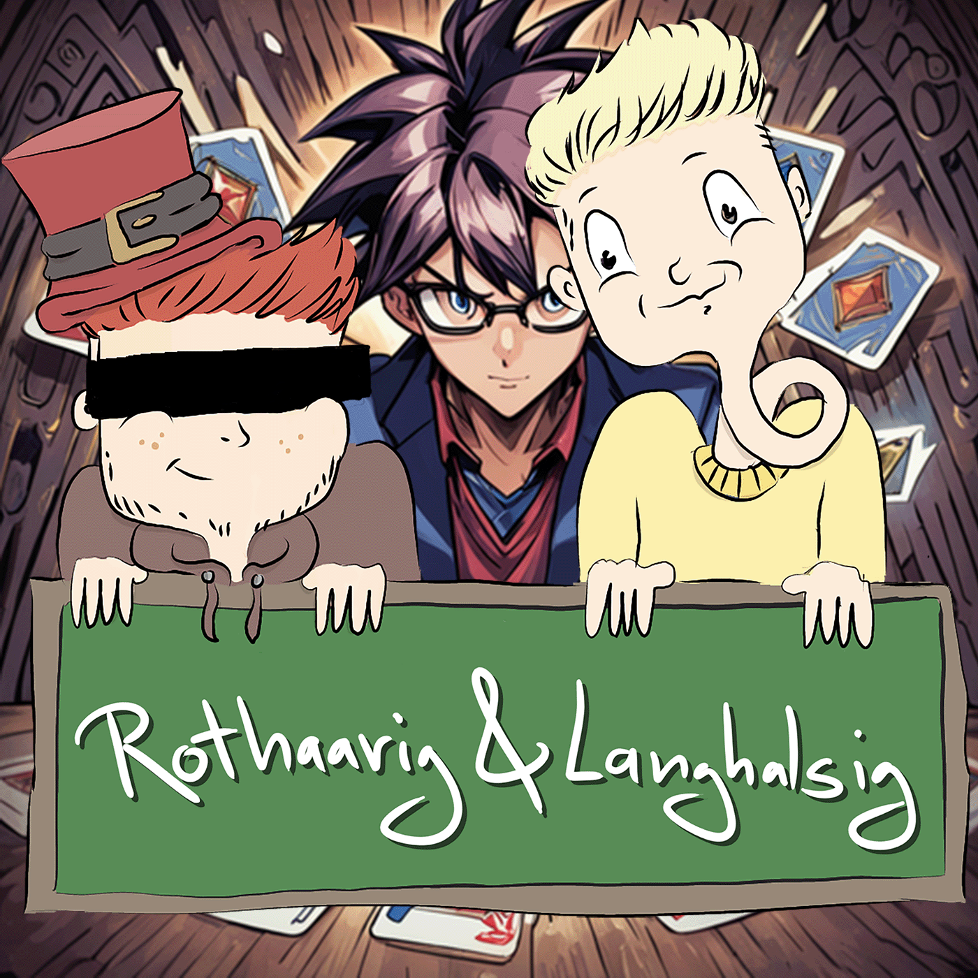 Rothaarig und Langhalsig