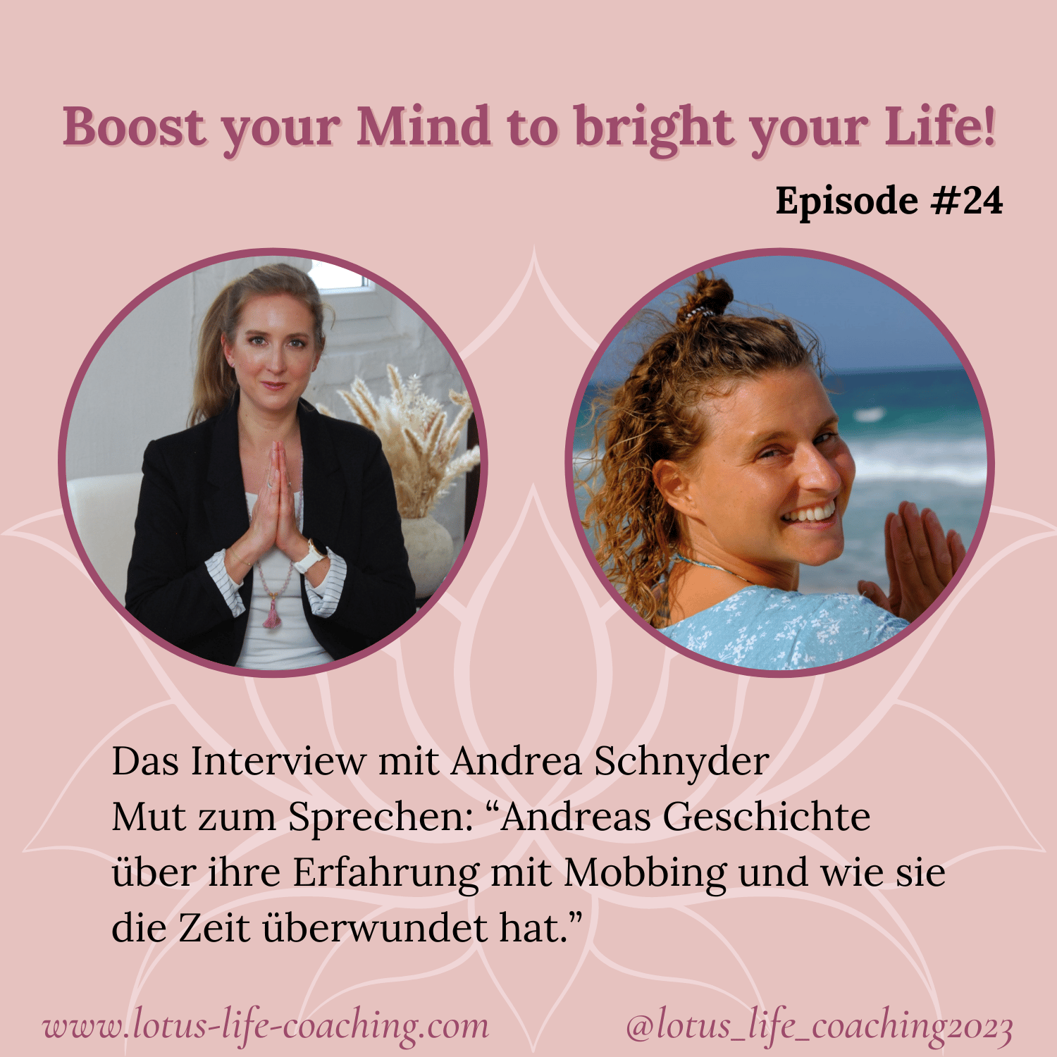 Folge #24 - Mut zum Sprechen: "Andreas Geschichte über ihre Erfahrung mit Mobbing und wie sie die Zeit überwunden hat." episode artwork