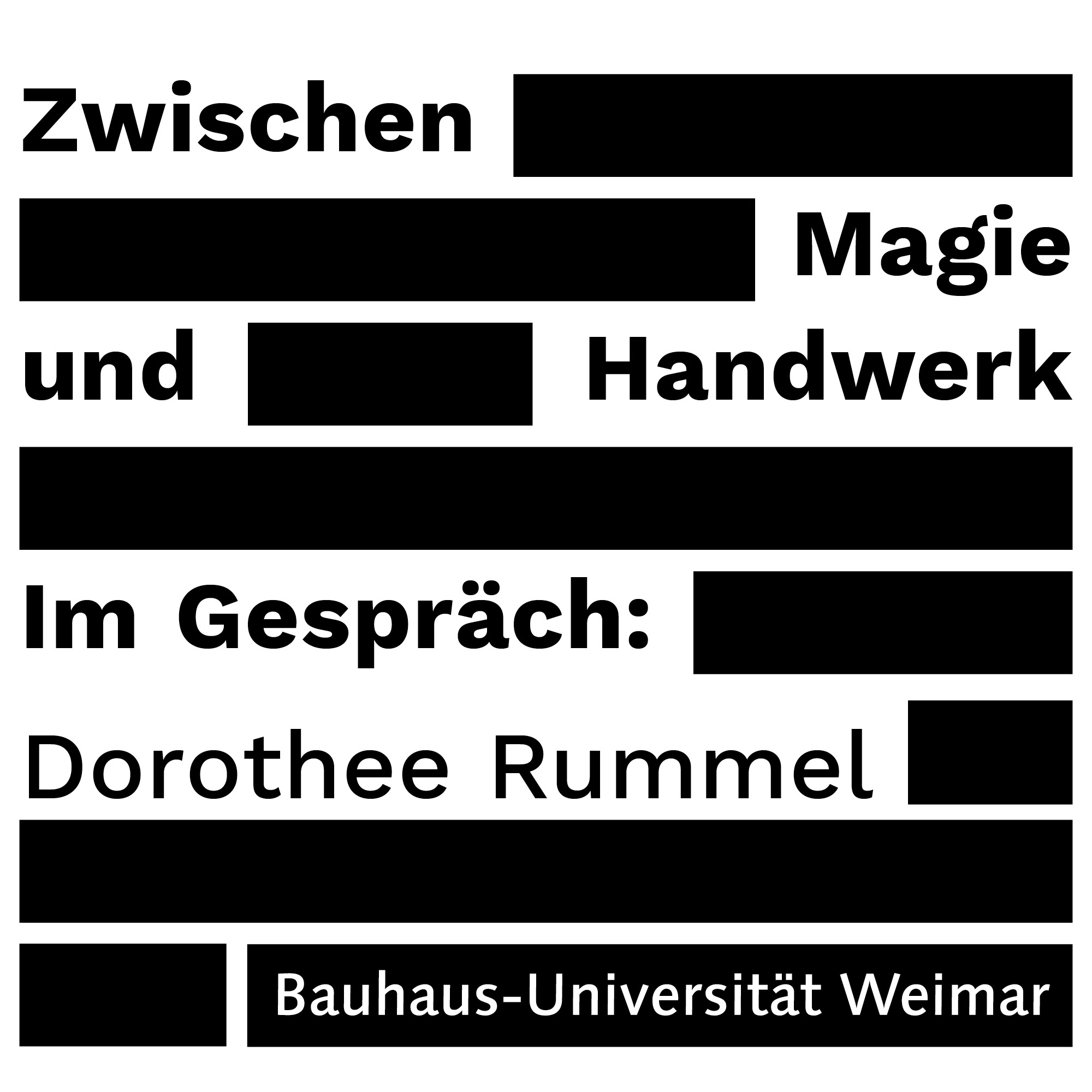 Zwischen Magie und Handwerk