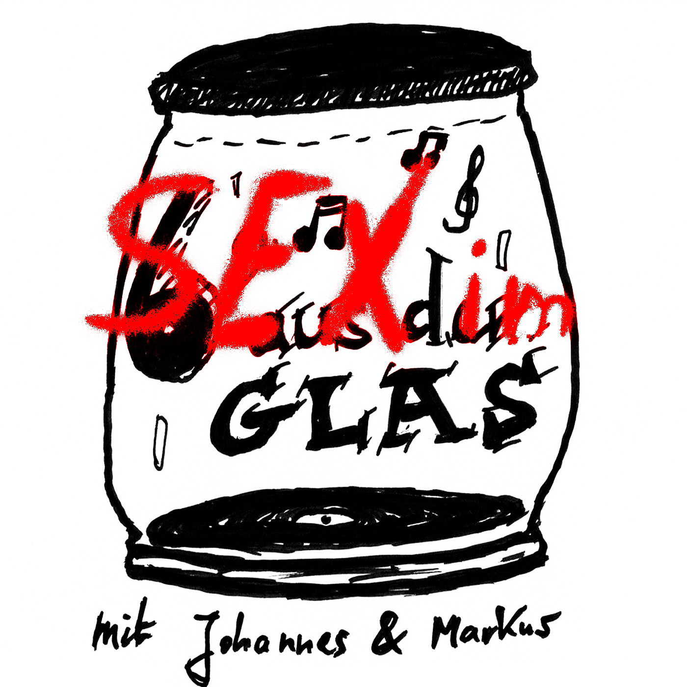 6 aus dem Glas