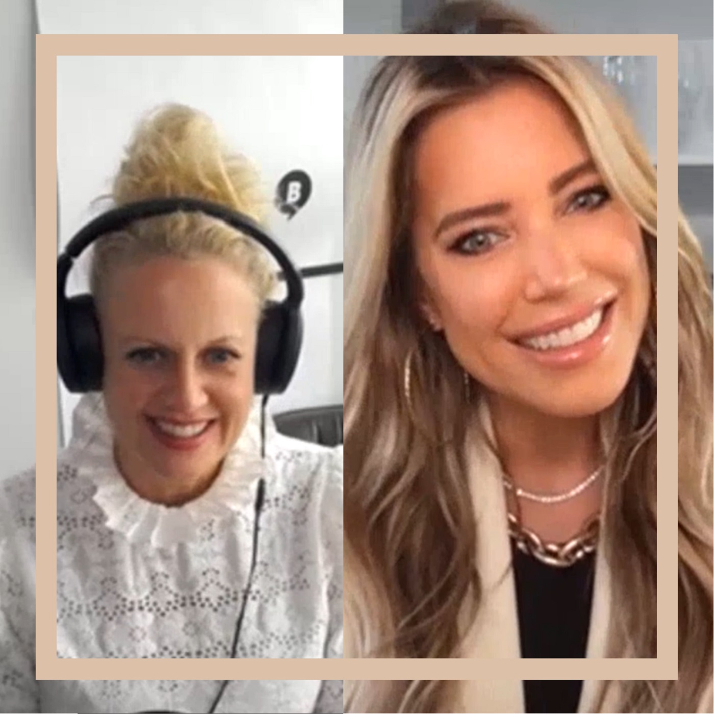 Mit den Waffeln einer Frau