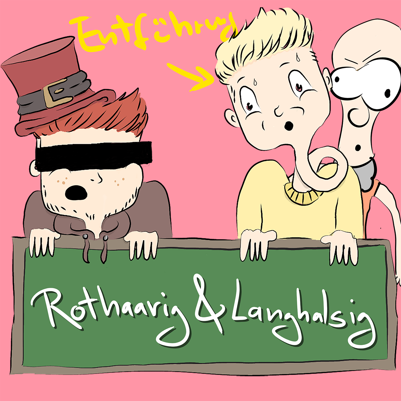 Rothaarig und Langhalsig