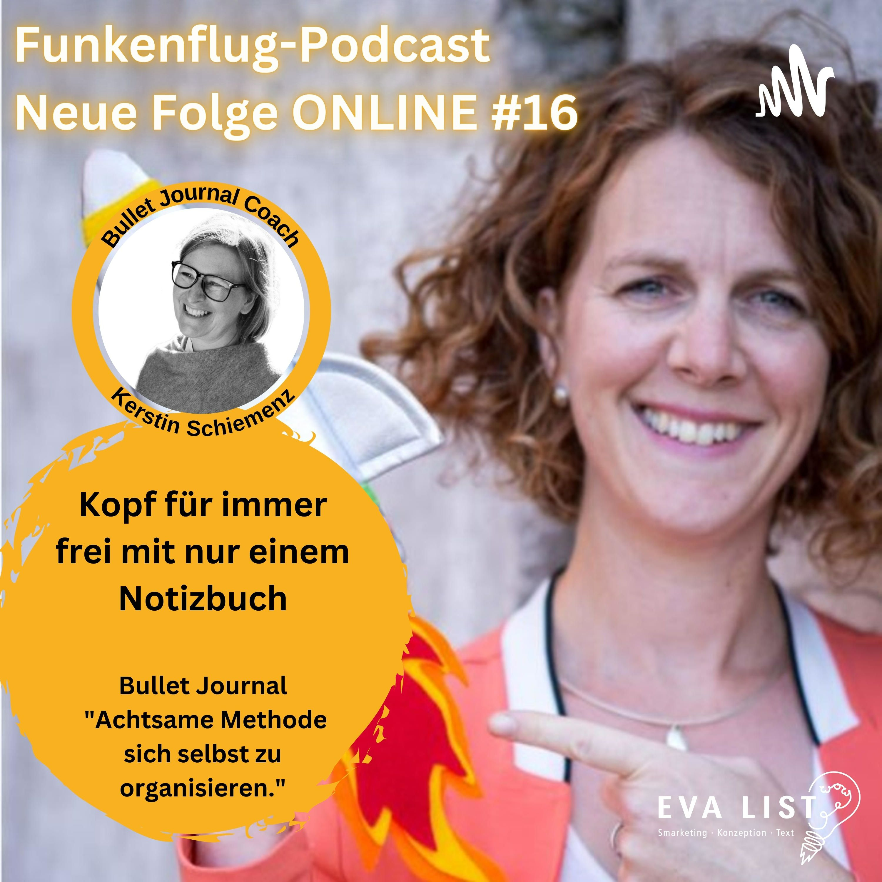 #16 Bullet Journal - Kopf für immer frei mit nur einem Notizbuch! Interview mit Kerstin Schiemenz, erste zertifizierte BuJo-Coach nach Ryder Carroll für den deutschsprachigen Raum episode artwork
