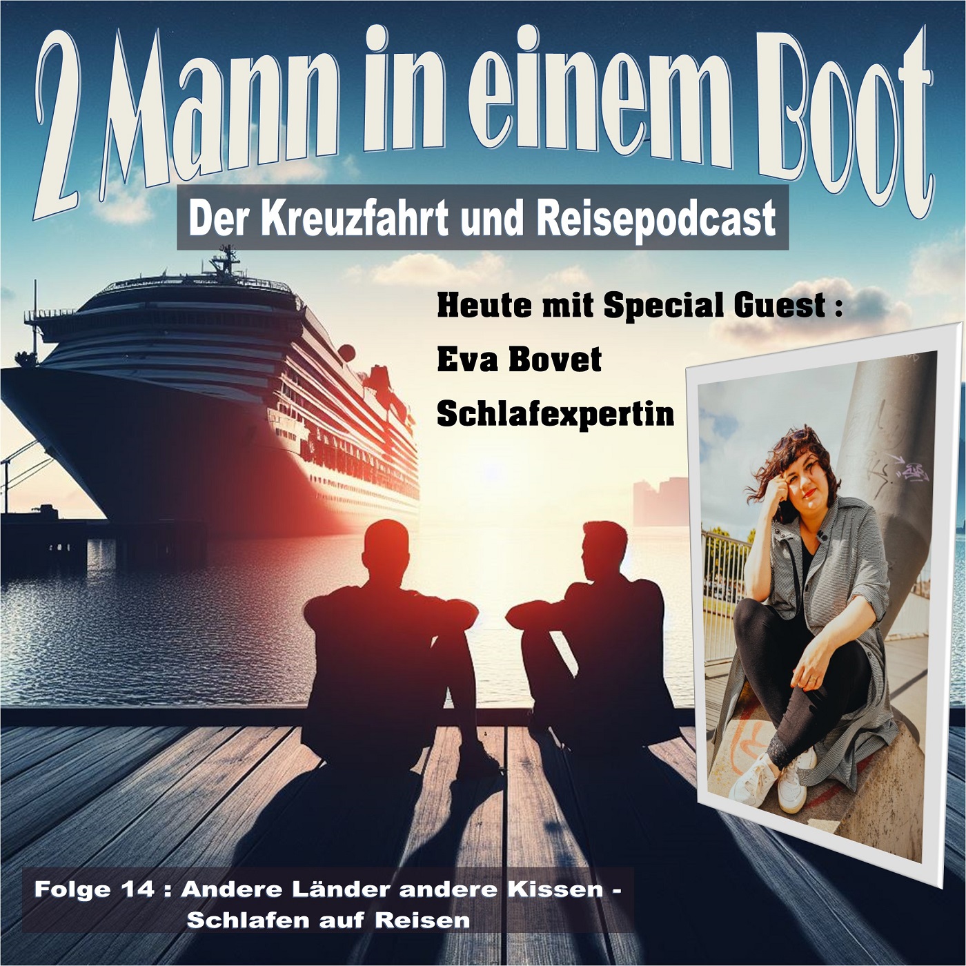2 Mann in einem Boot