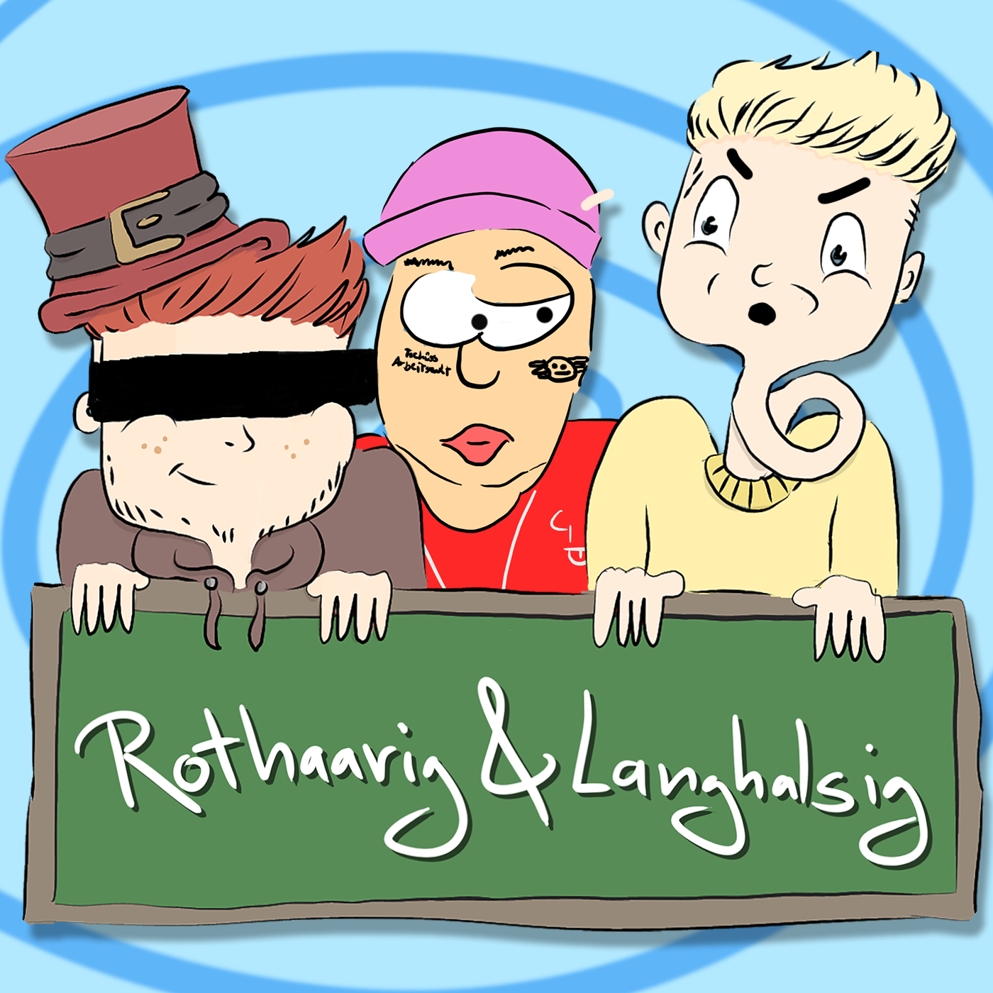 Rothaarig und Langhalsig