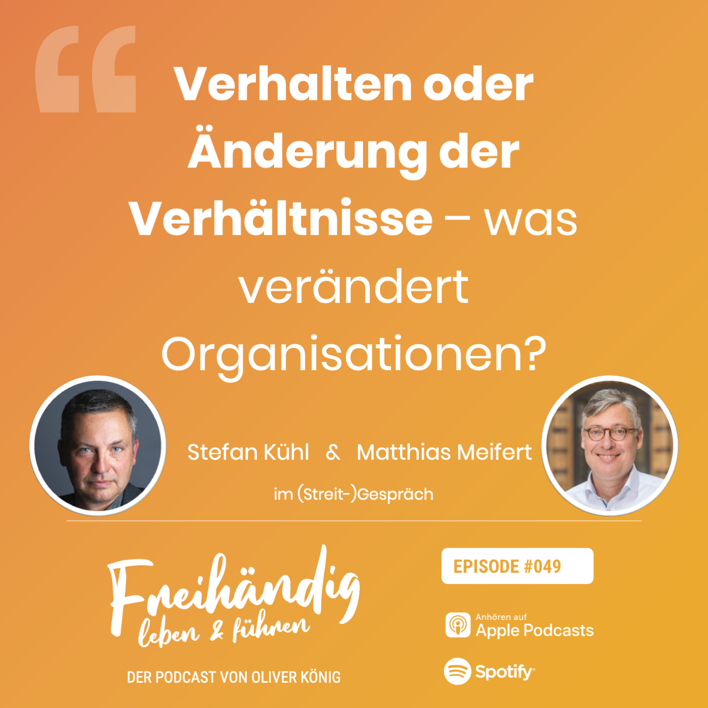 Freihändig verändern und führen