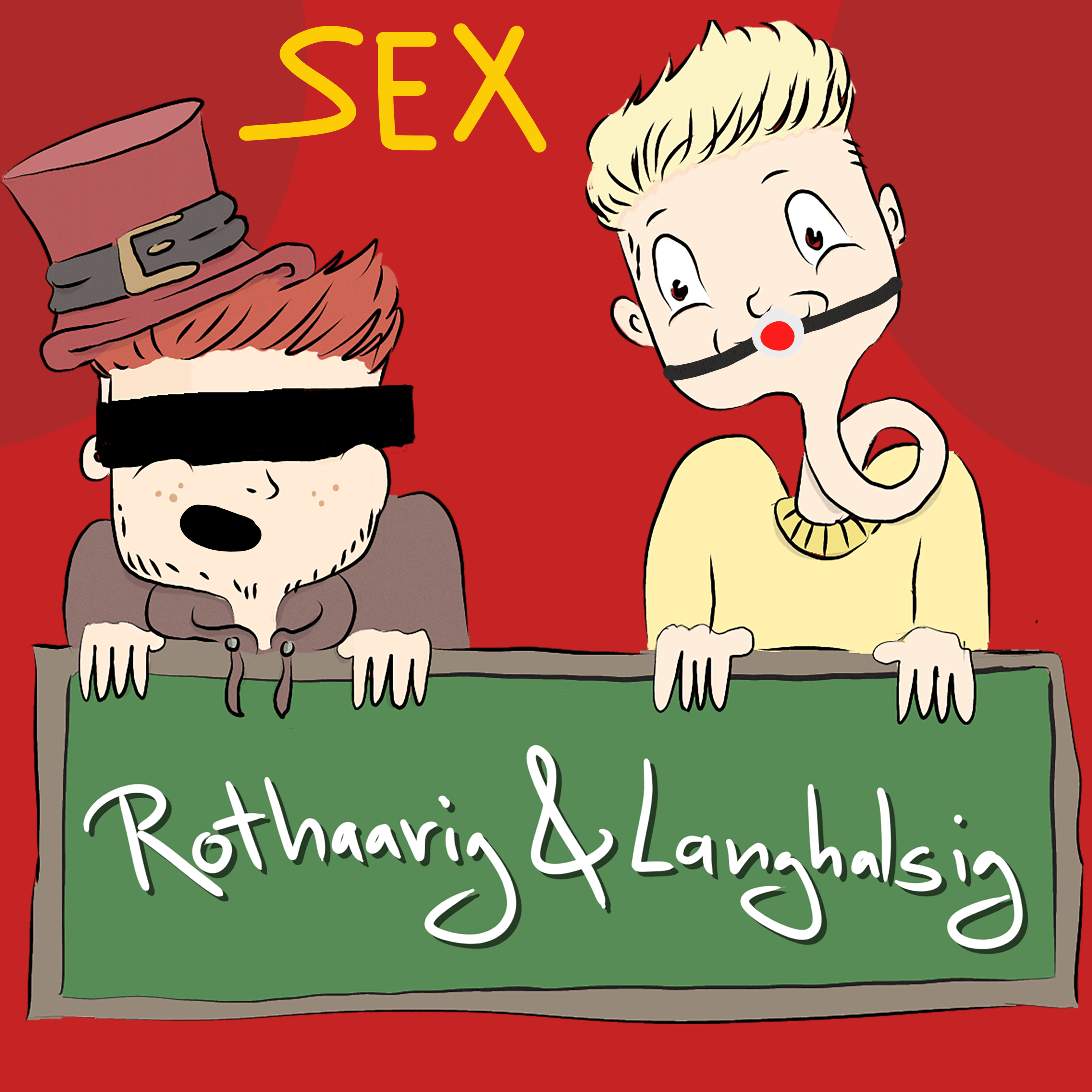 Rothaarig und Langhalsig
