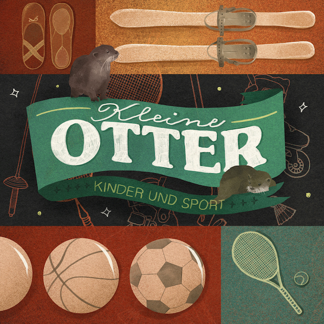 Kleine Otter: Kinder und Sport