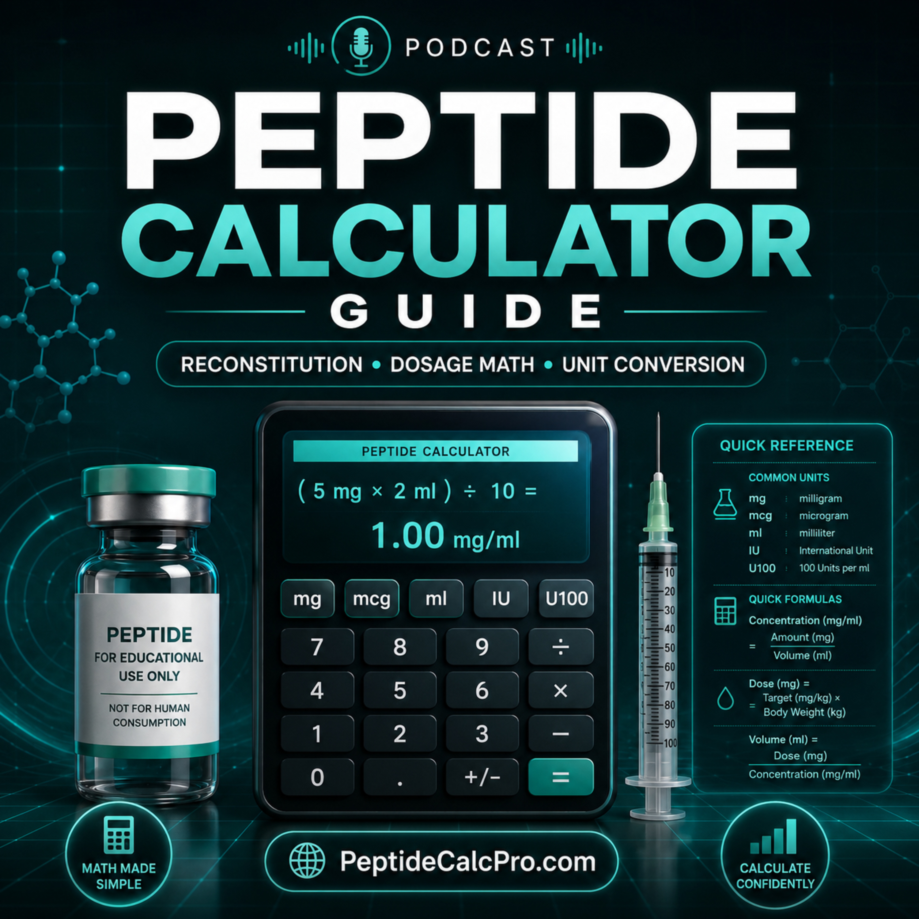 What Is a Peptide Calculator? Simple Peptide Math for Beginners episode artwork