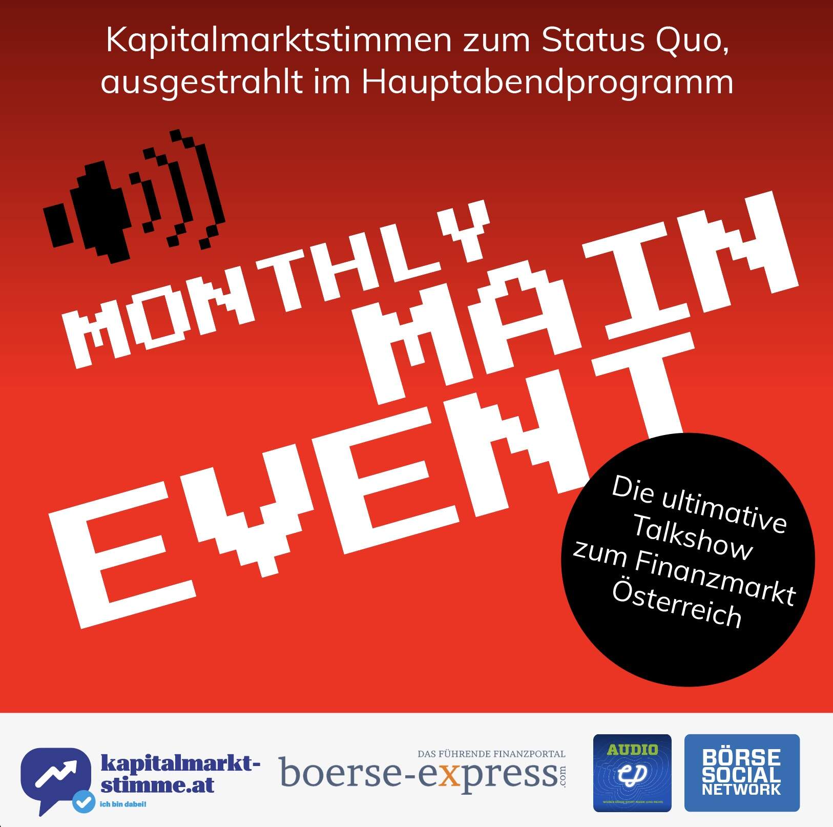 Monthly Main Event #3: Darüber spricht man an der Wiener Börse im Juni 2026, alles im Zeichen der 20. ZFA-Awards (... Re-Live hier)