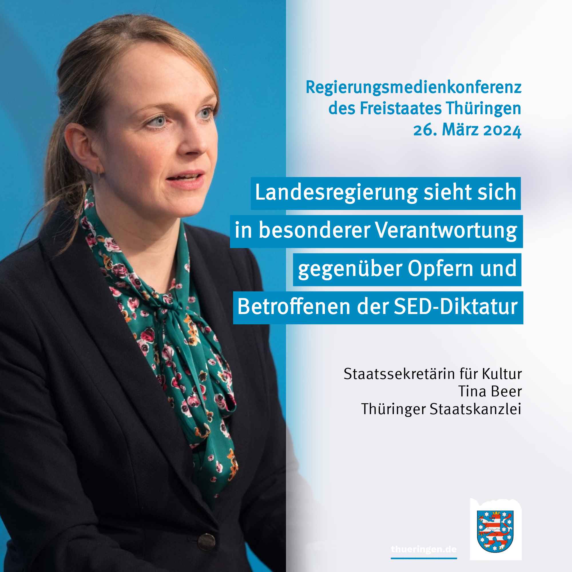 Regierungsmedienkonferenz des Freistaats Thüringen