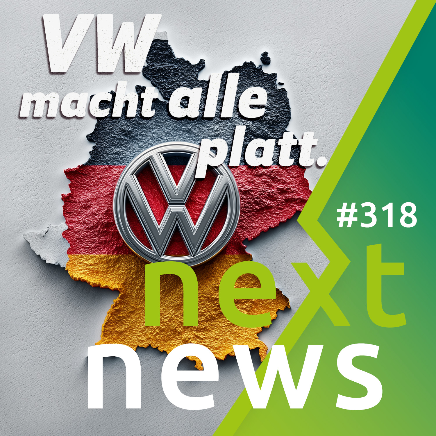 nextnews: jedes zweite E-Auto von VW, Tesla -60%, KIA EV5, Goldene Batterie, 63% E-Autos