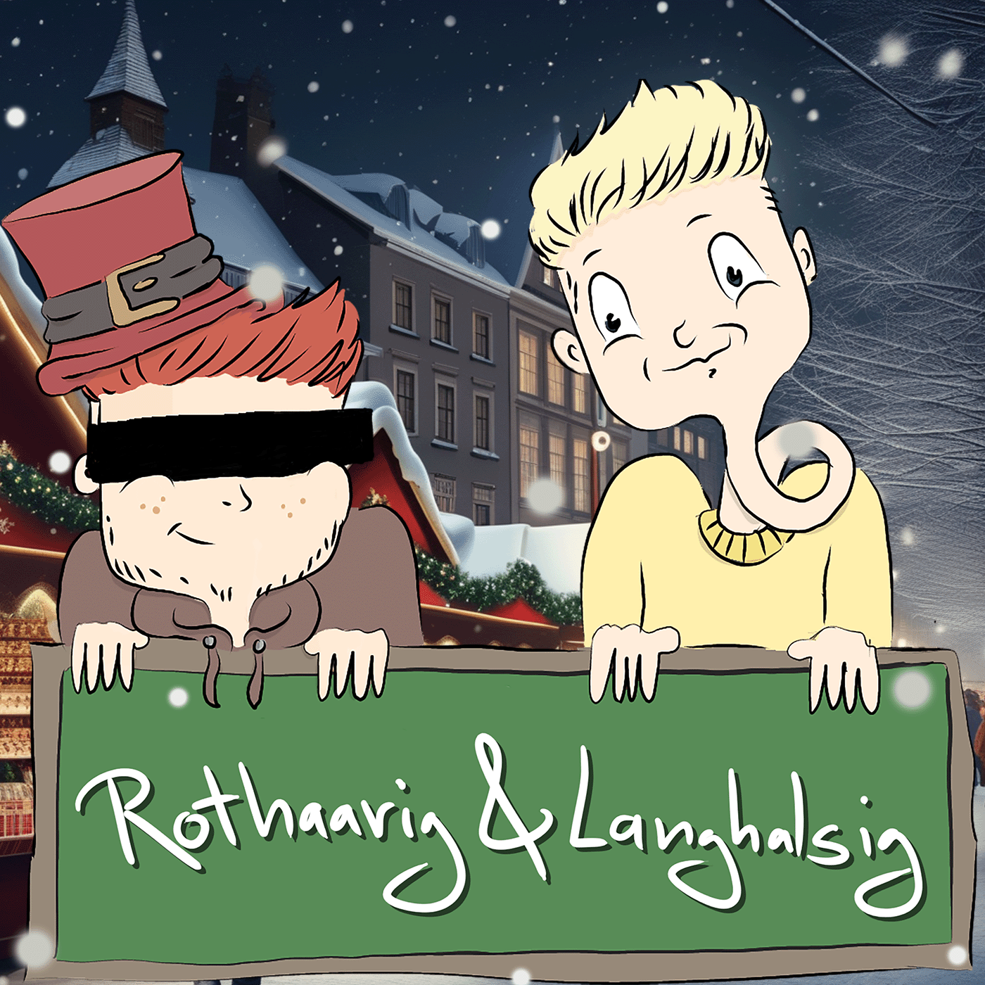 Rothaarig und Langhalsig
