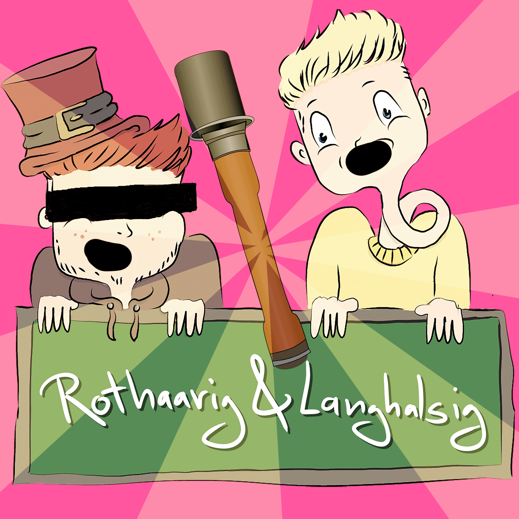 Rothaarig und Langhalsig