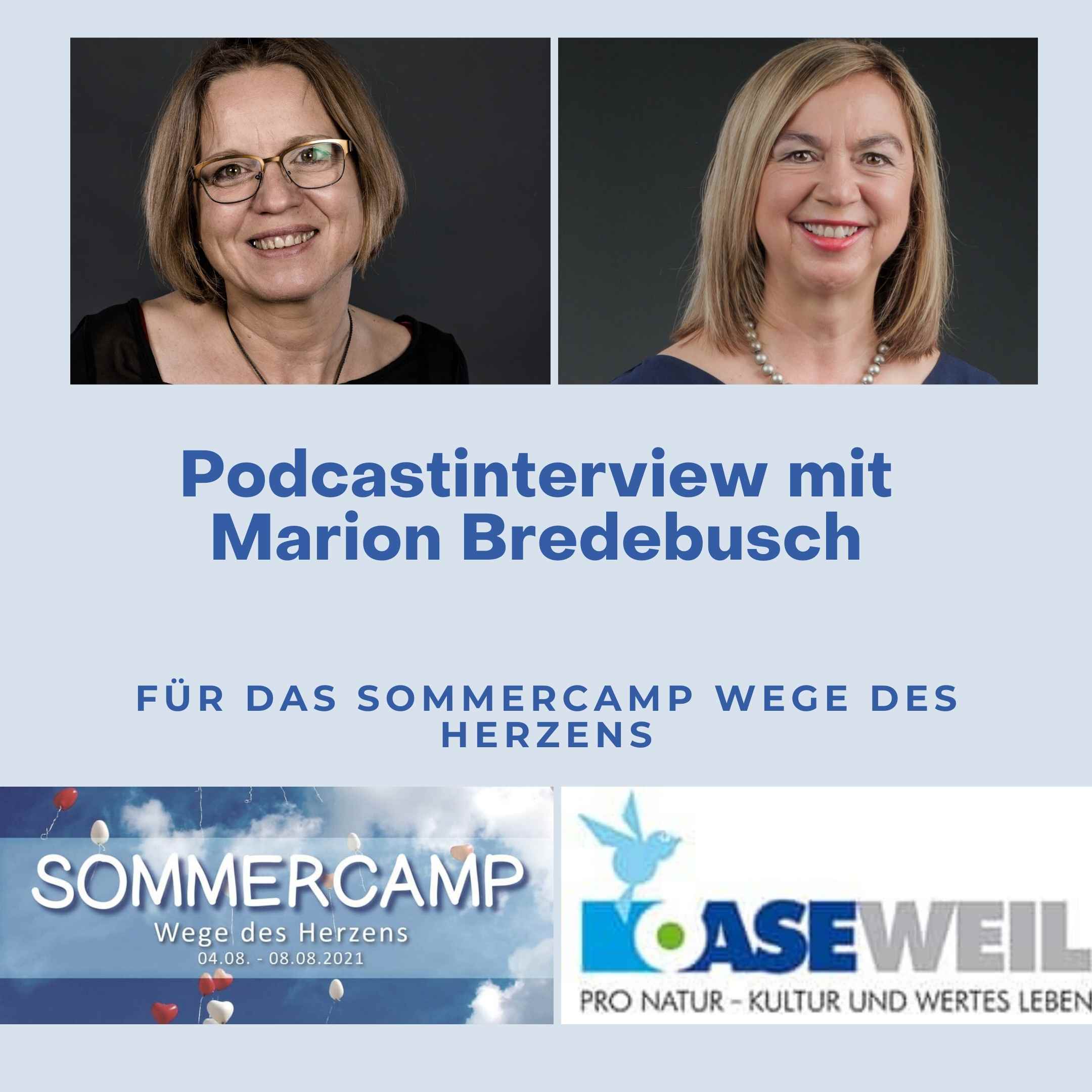 Marion Bredebusch von Herz führt mit mir im Interview