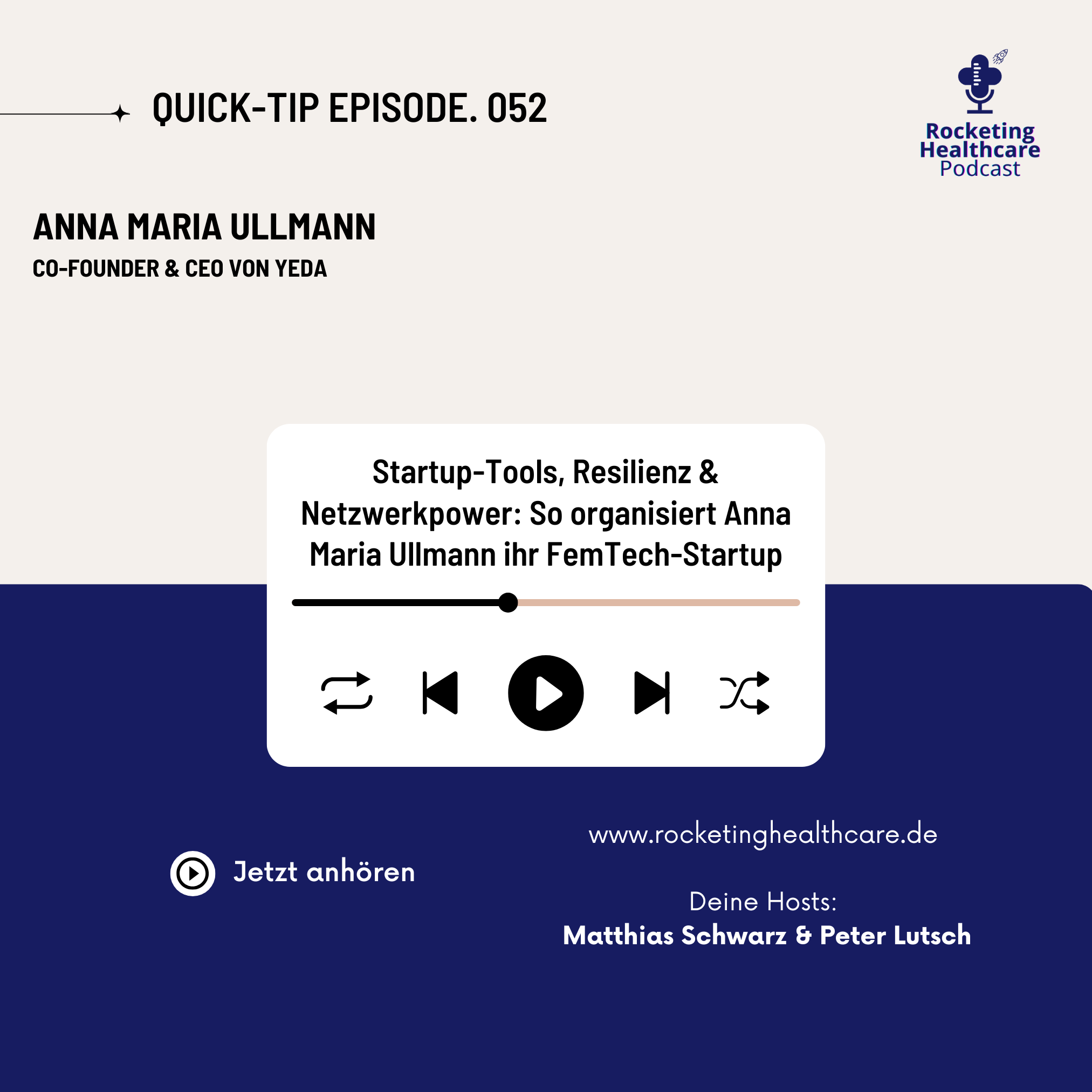 QuickTips #52: Mit Anna Maria Ullmann, Co-Founder & CEO von Yeda QuickTips #52: Mit Anna Maria Ullmann, Co-Founder & CEO von Yeda