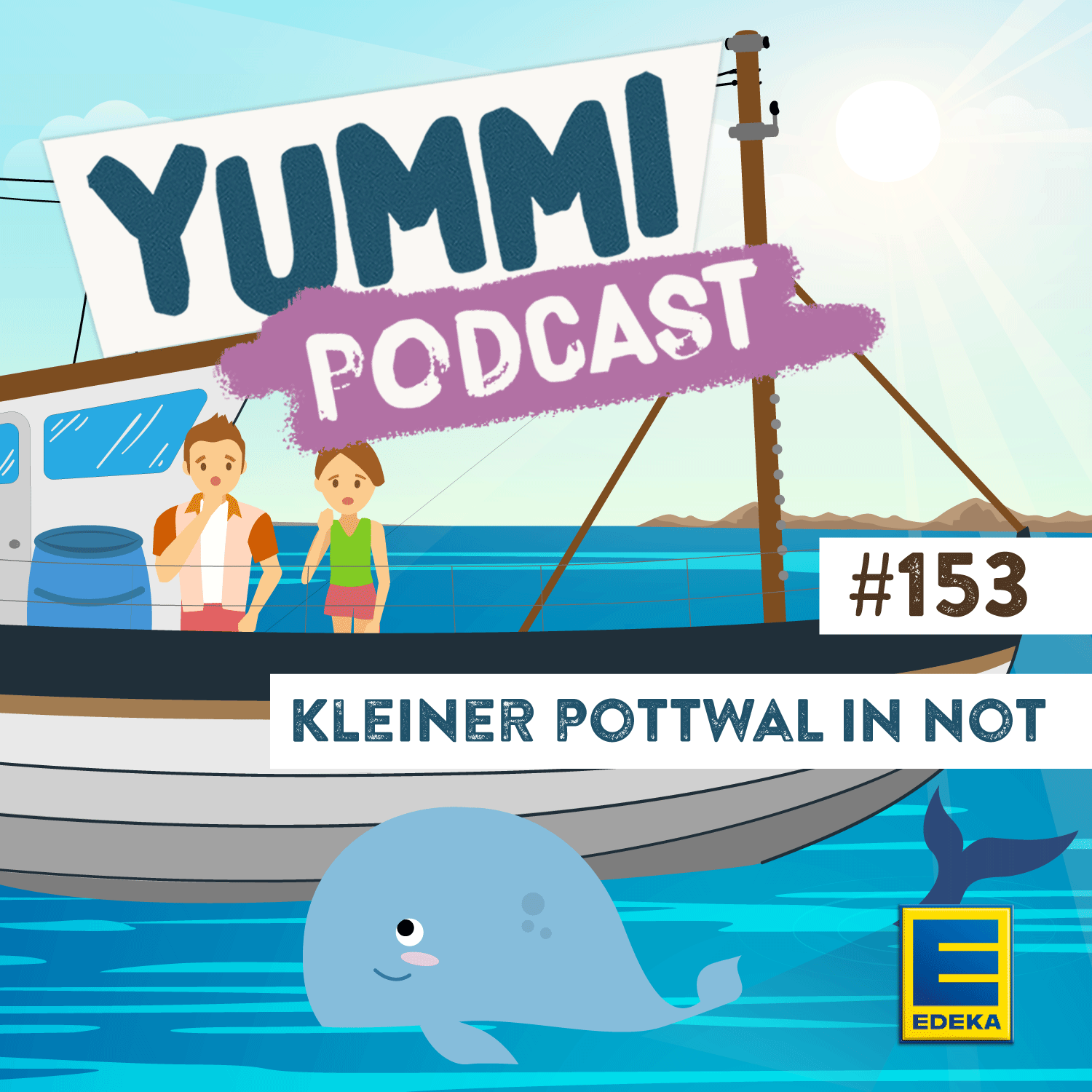 Kleiner Pottwal in Not