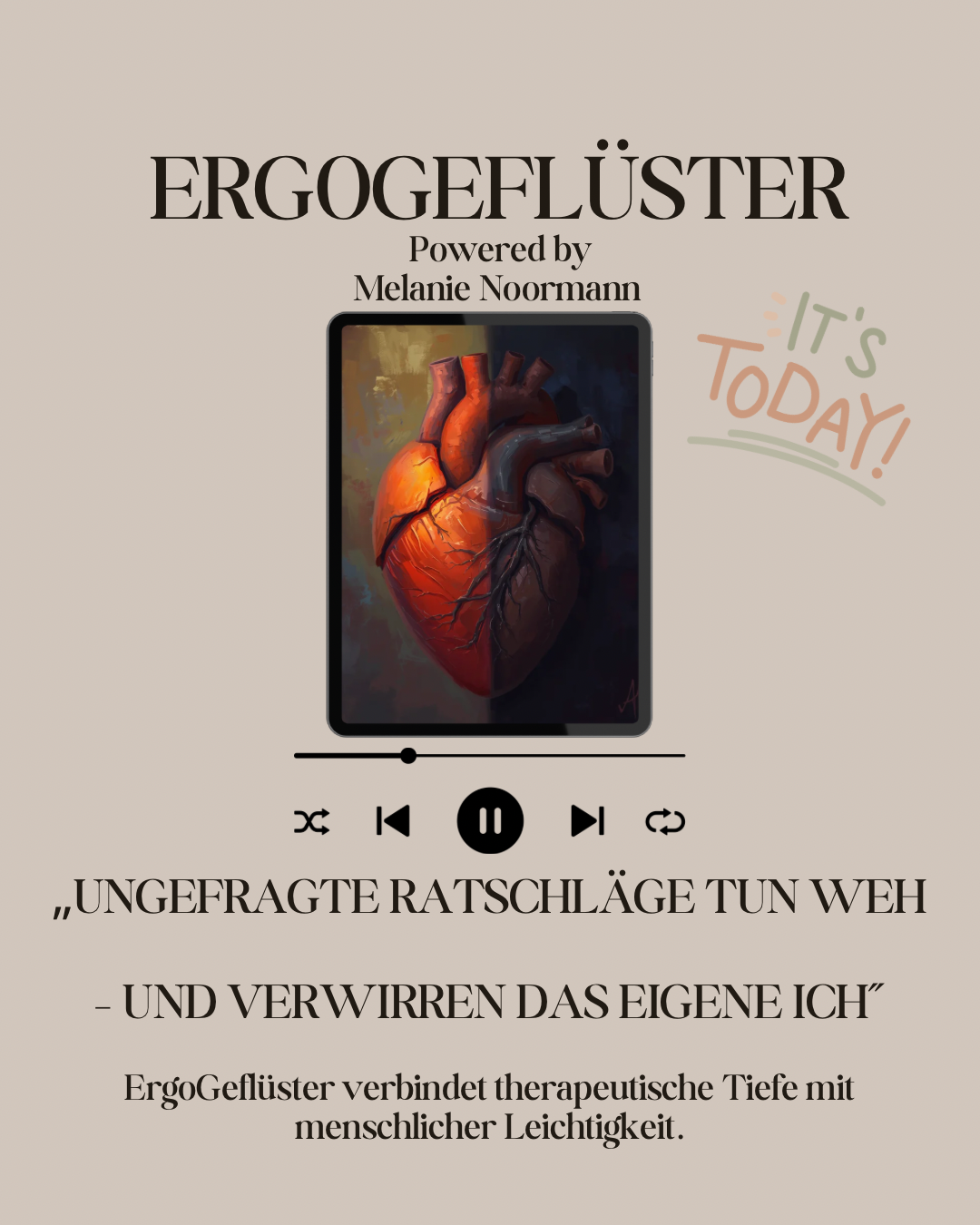 „Ungefragte Ratschläge tun weh – und verwirren das eigene Ich“ episode artwork