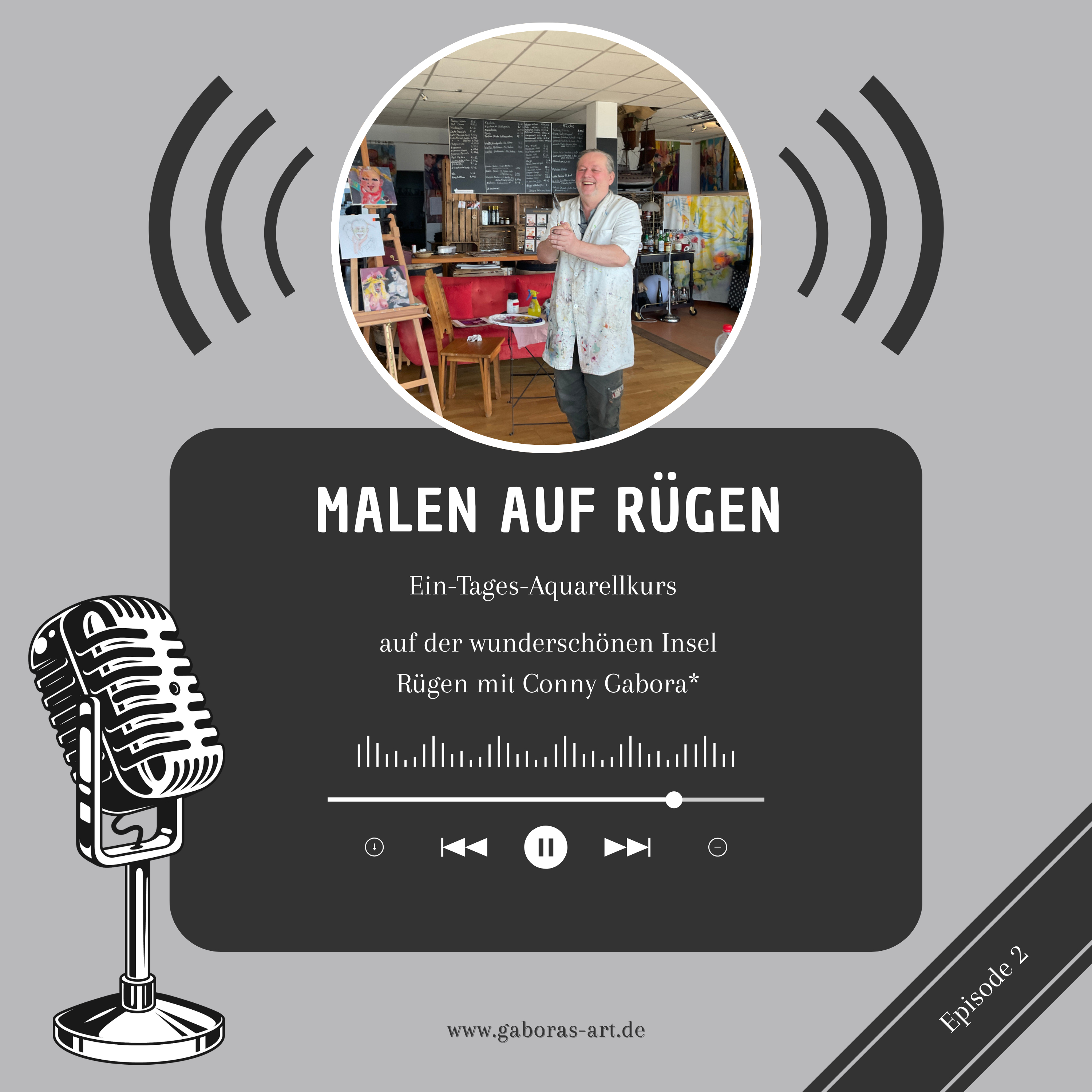 Ein-Tages-Aquarellkurs auf der wunderschönen Insel Rügen mit Conny Gabora cover art