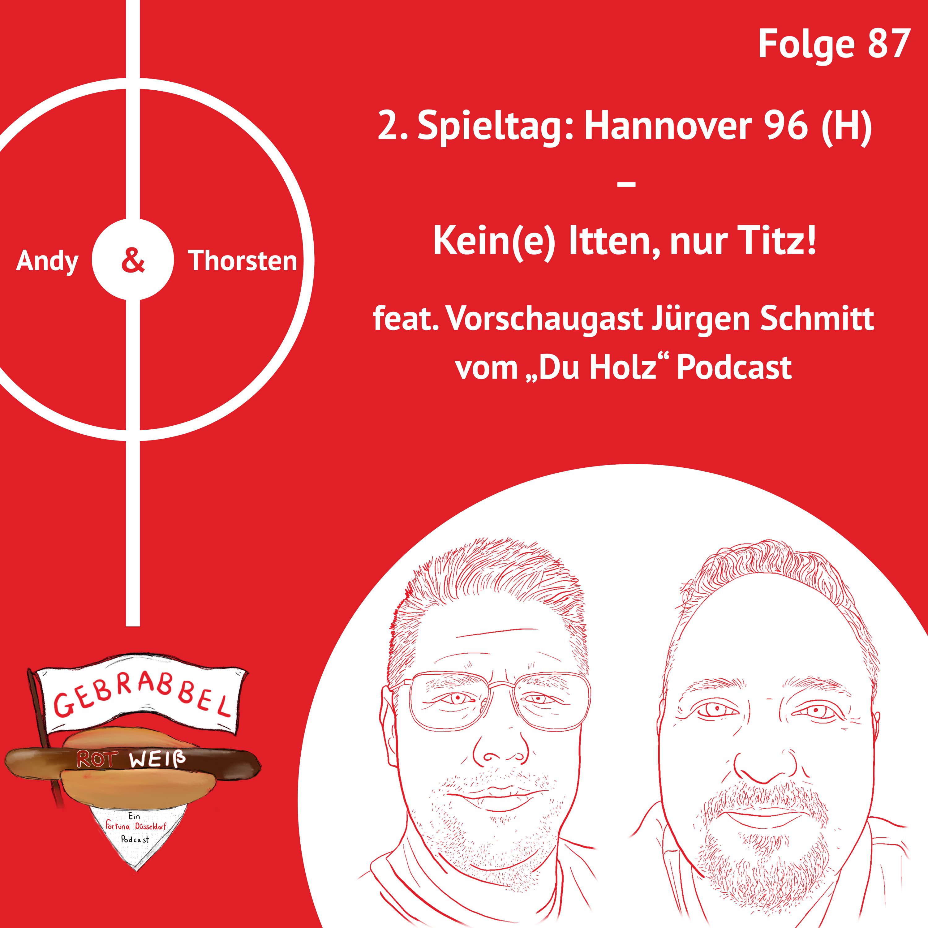 #087: 2. Spieltag: Hannover 96 (H) – Kein(e) Itten, nur Titz! feat. Vorschaugast Jürgen Schmitt vom „Du Holz“ Podcast episode artwork