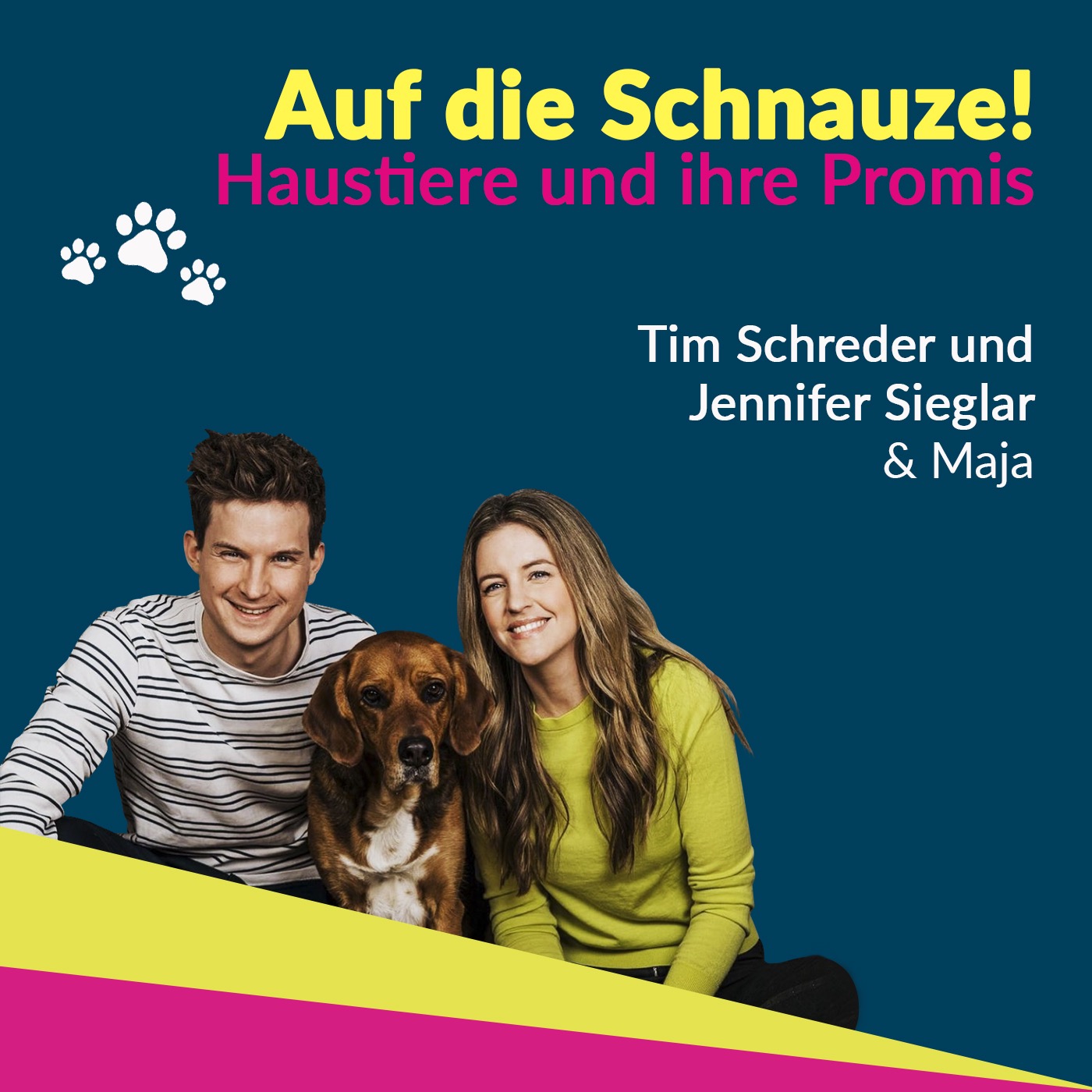 Jennifer Sieglar und Tim Schreder - ein Paar mit Hund!
