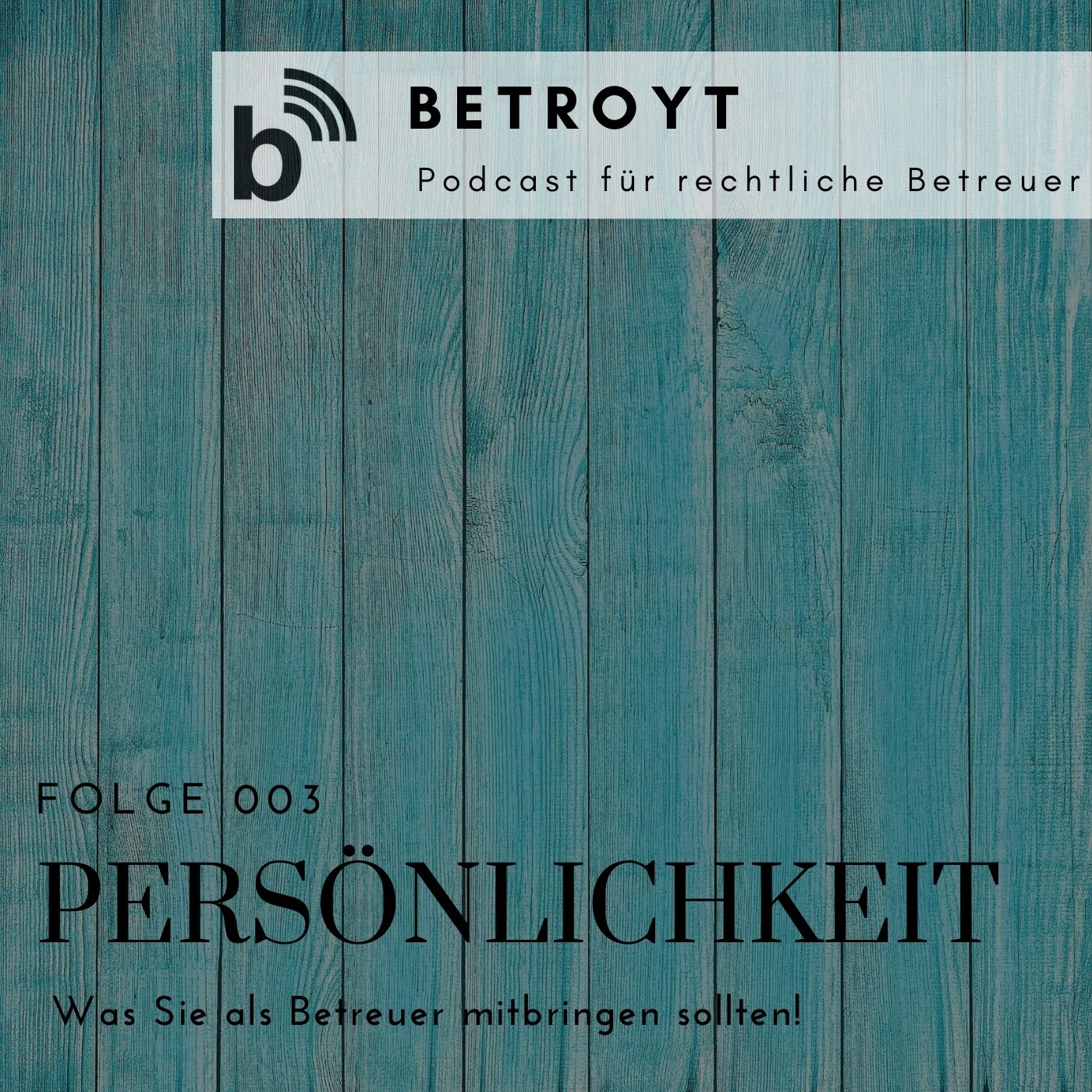 Folge 003 - Die Persönlichkeit des Betreuers