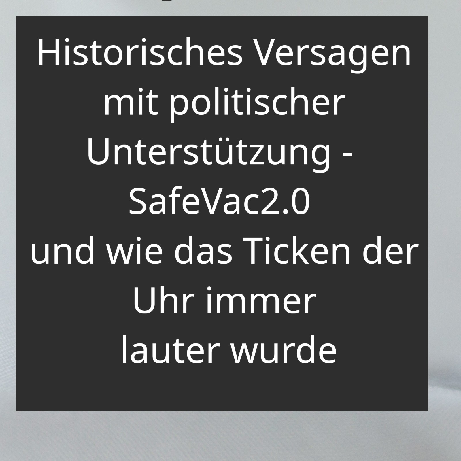 Paul-Ehrlich-Institut: Historisches Versagen