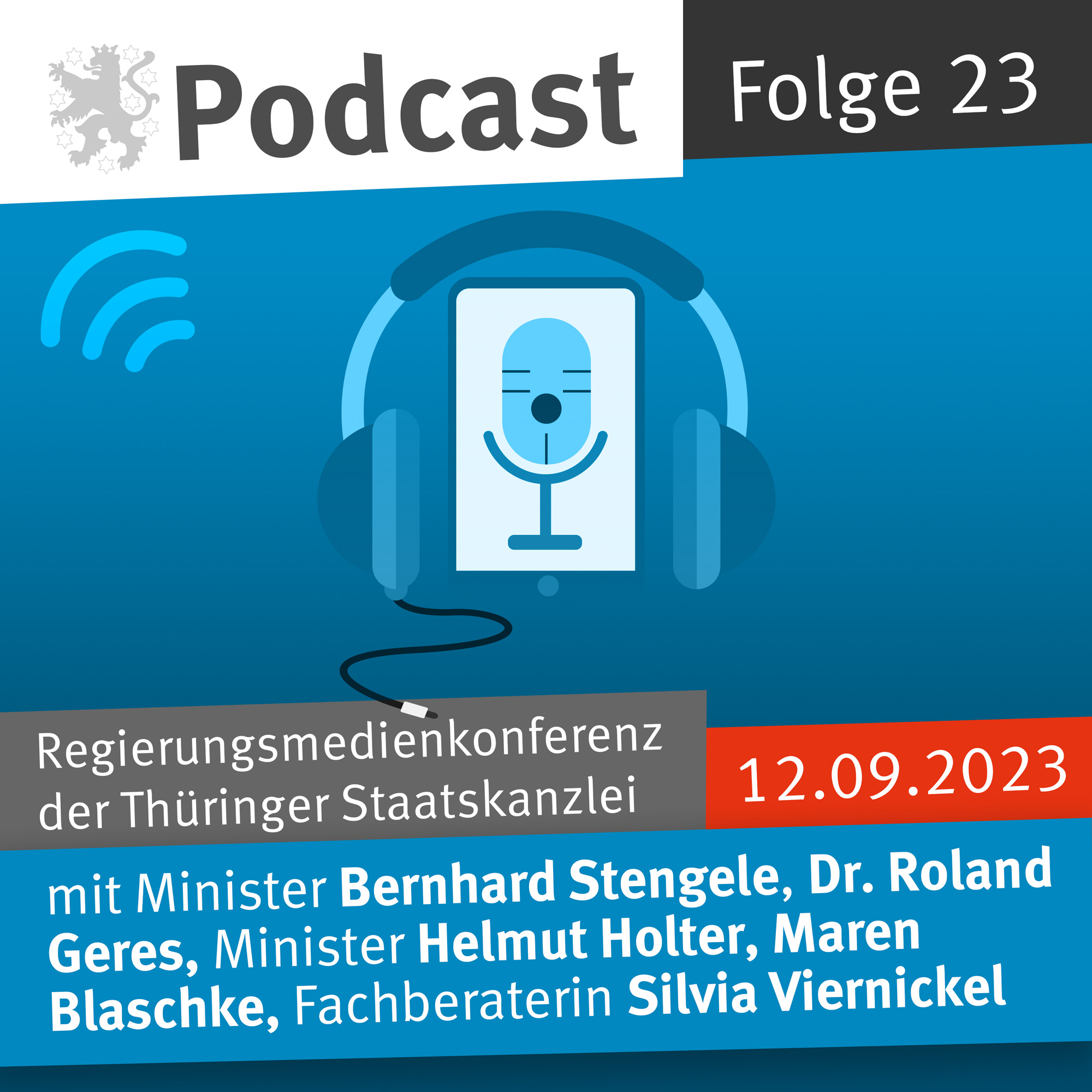 Regierungsmedienkonferenz des Freistaats Thüringen