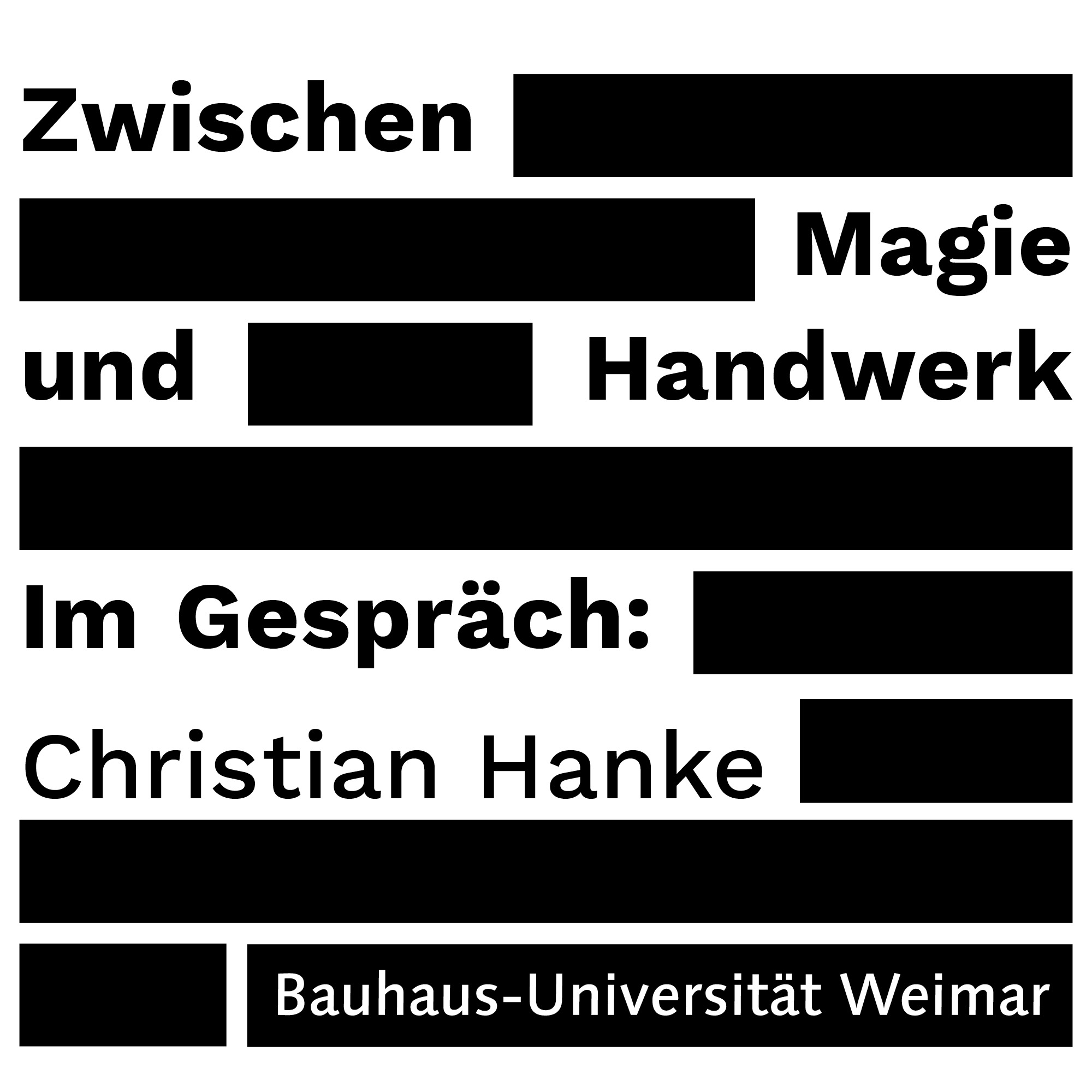 Zwischen Magie und Handwerk