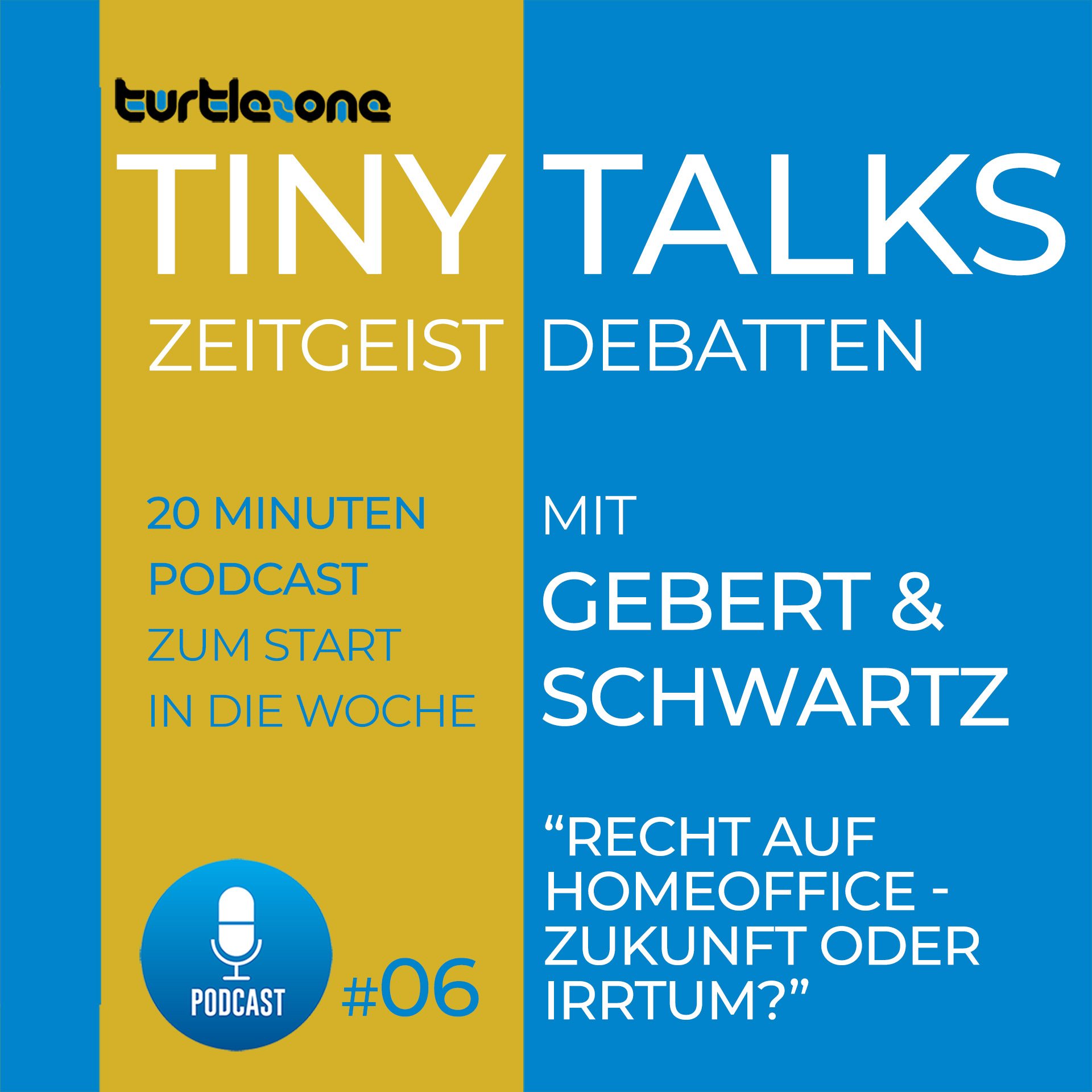 Turtlezone Tiny Talks - Der Debatten-Podcast mit Gebert und Schwartz