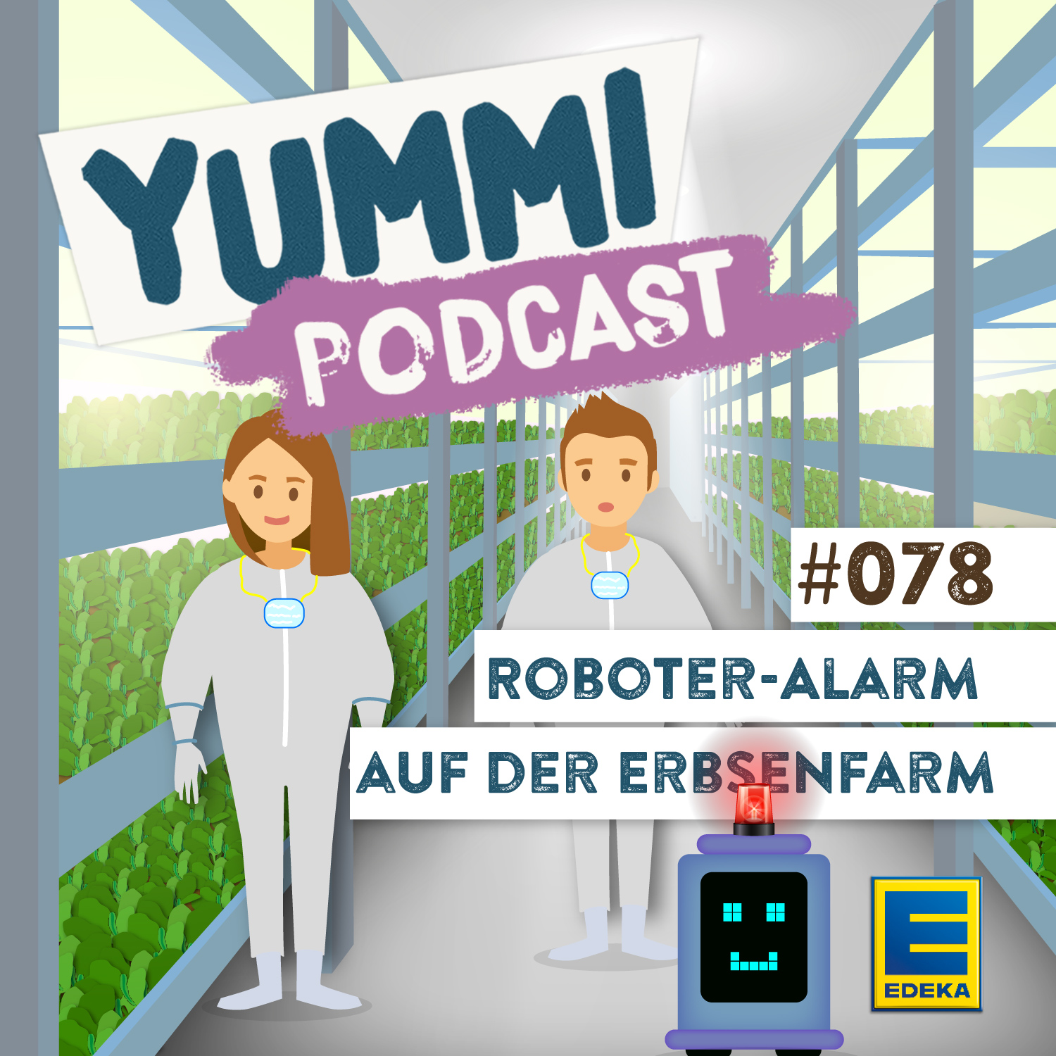 Roboter-Alarm auf der Erbsenfarm