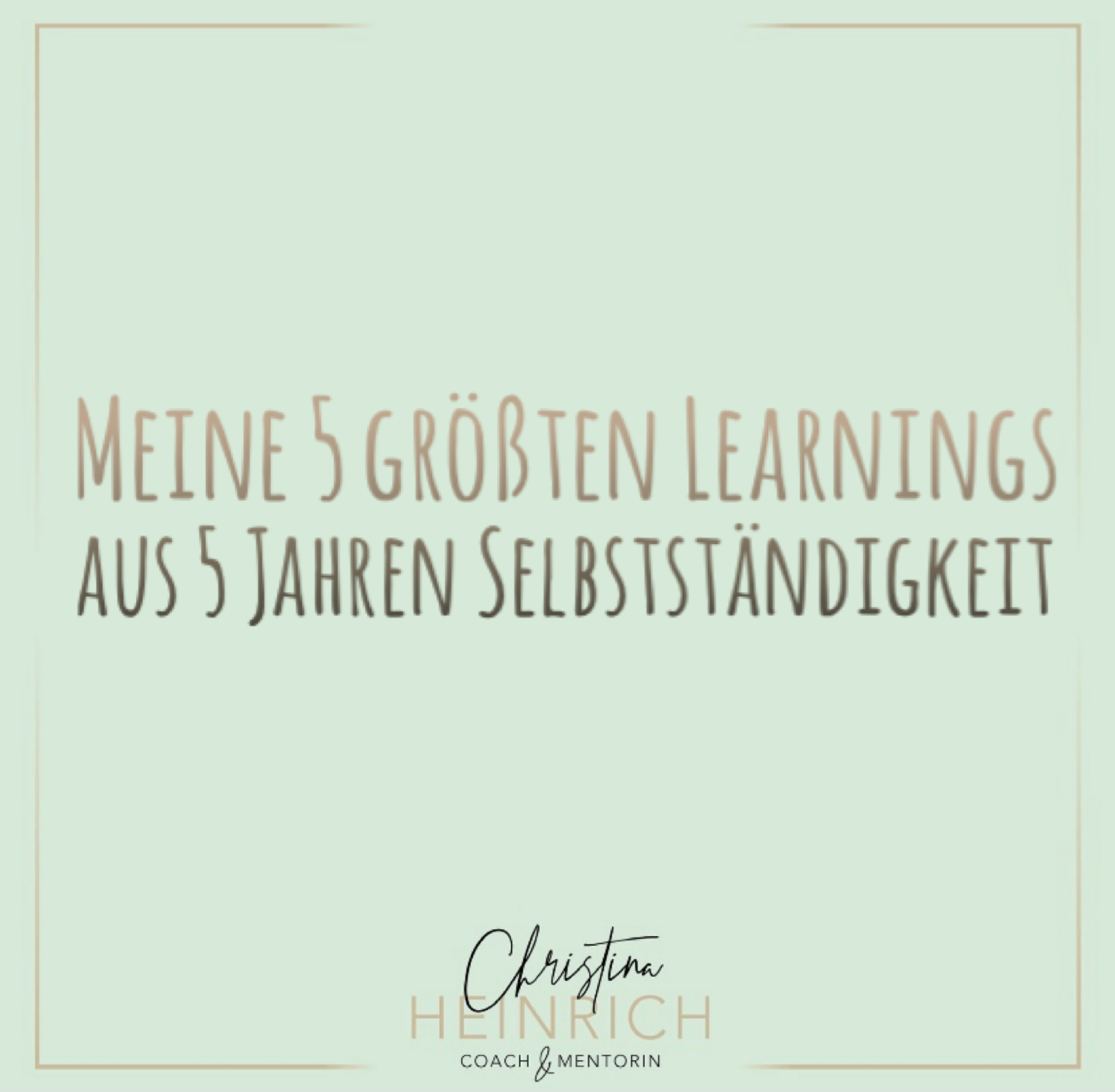 #32 Meine 5 größten Learnings aus 5 Jahren Selbstständigkeit episode artwork