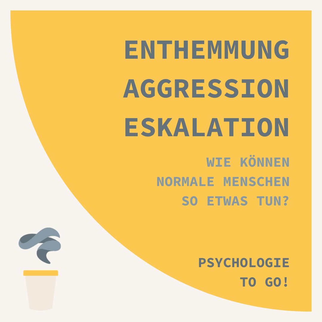 Enthemmung, Aggression und Eskalation - Wie können normale Menschen sowas machen?