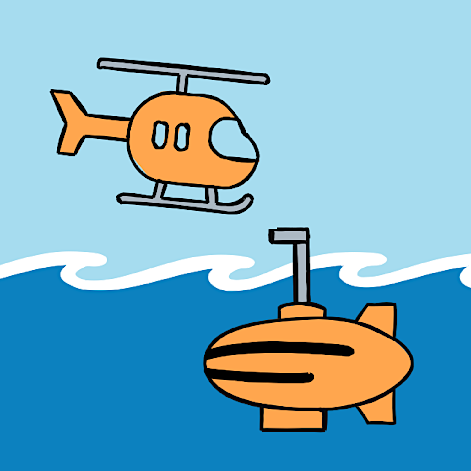 Über Hubschrauber und U-Boote