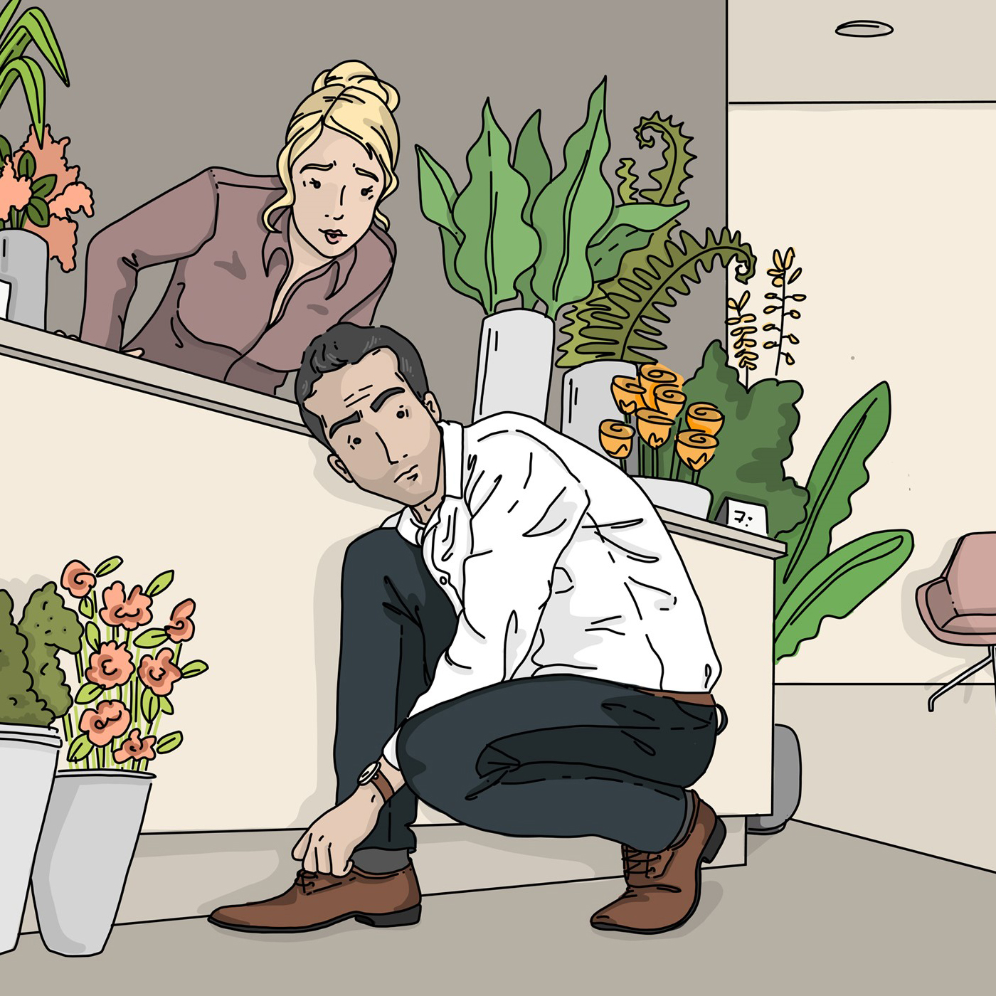 Drei Patientinnen unter einer Decke