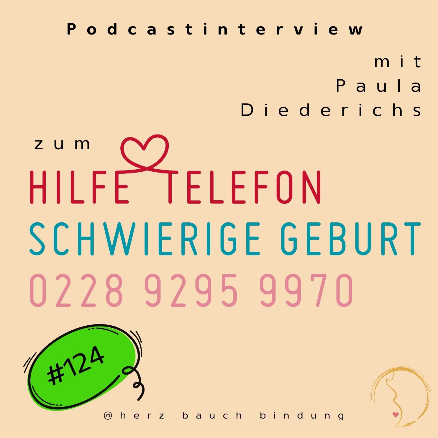 #124 Hilfetelefon nach schwieriger Geburt - Interview mit einer der Gründerinnen Paula Diederichs episode artwork
