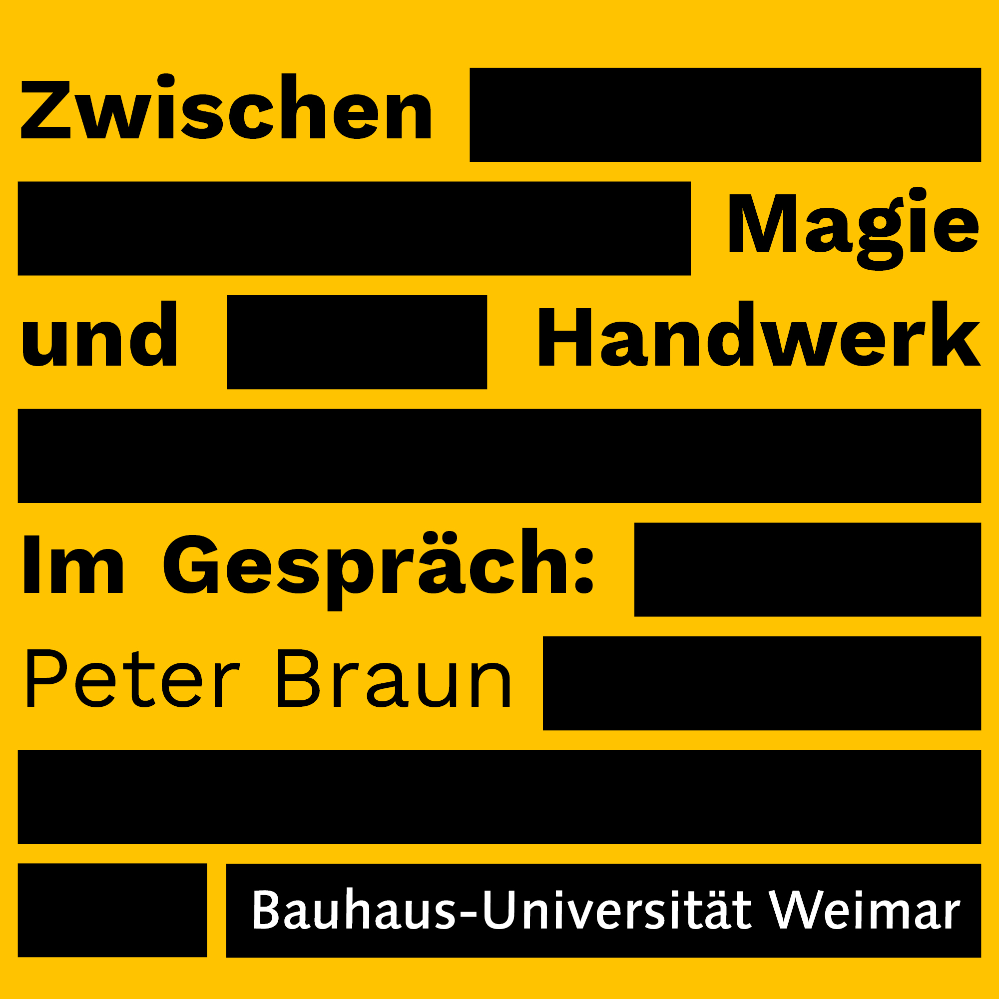 Zwischen Magie und Handwerk