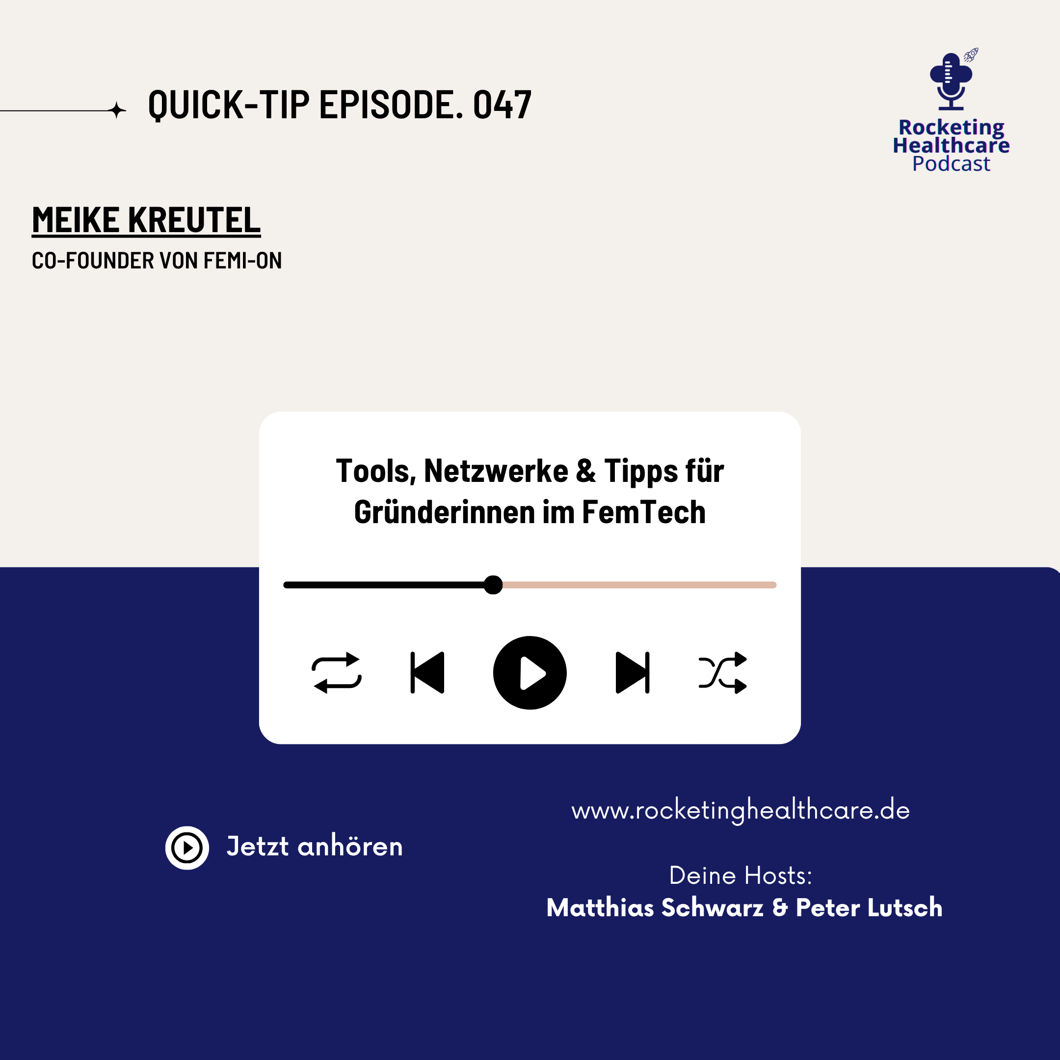 QuickTips #47: Mit Meike Kreutel, Co-Founder von Femi-ON QuickTips #47: Mit Meike Kreutel, Co-Founder von Femi-ON