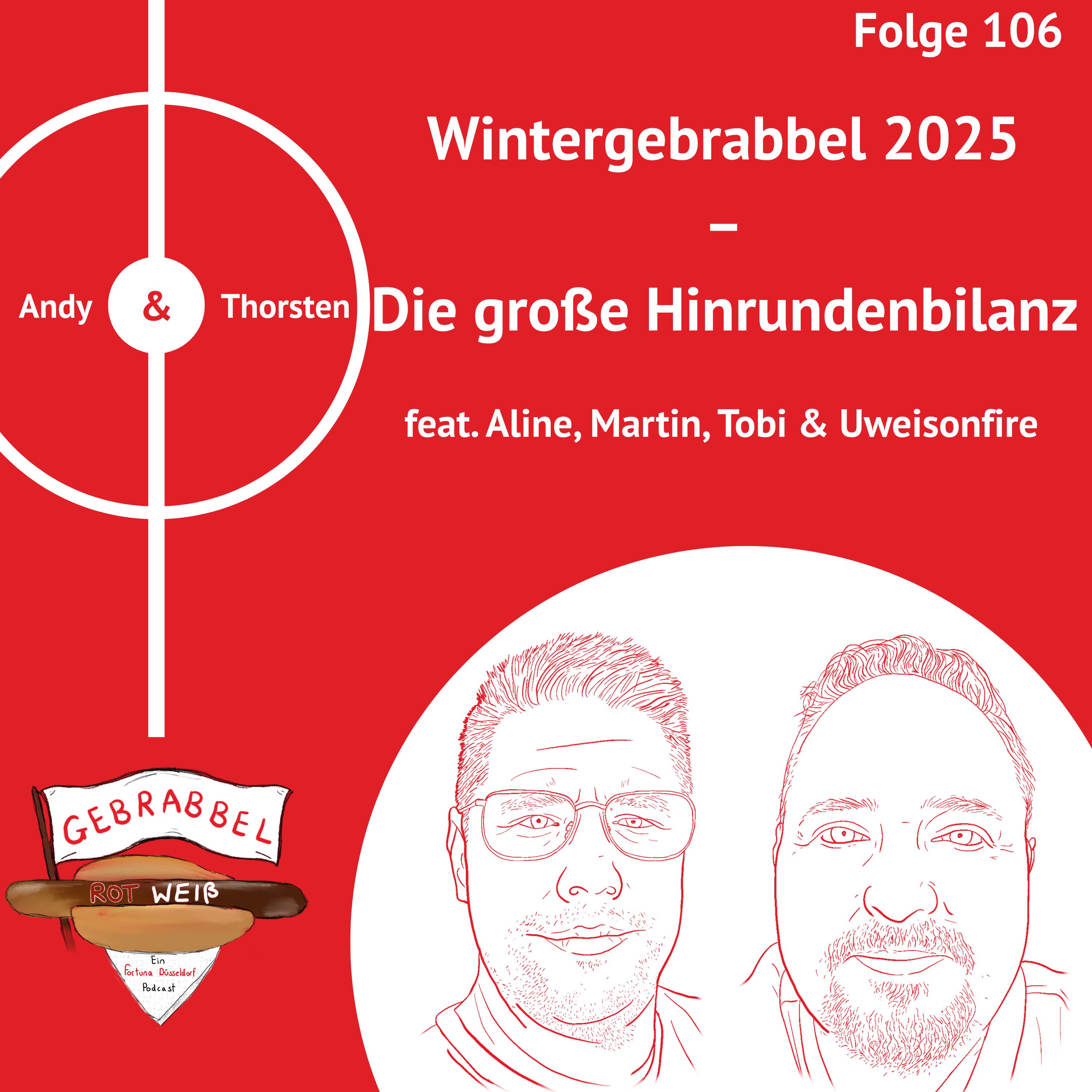 #106: Wintergebrabbel 2025 – Die große Hinrundenbilanz feat. Aline, Martin, Tobi & Uweisonfire episode artwork