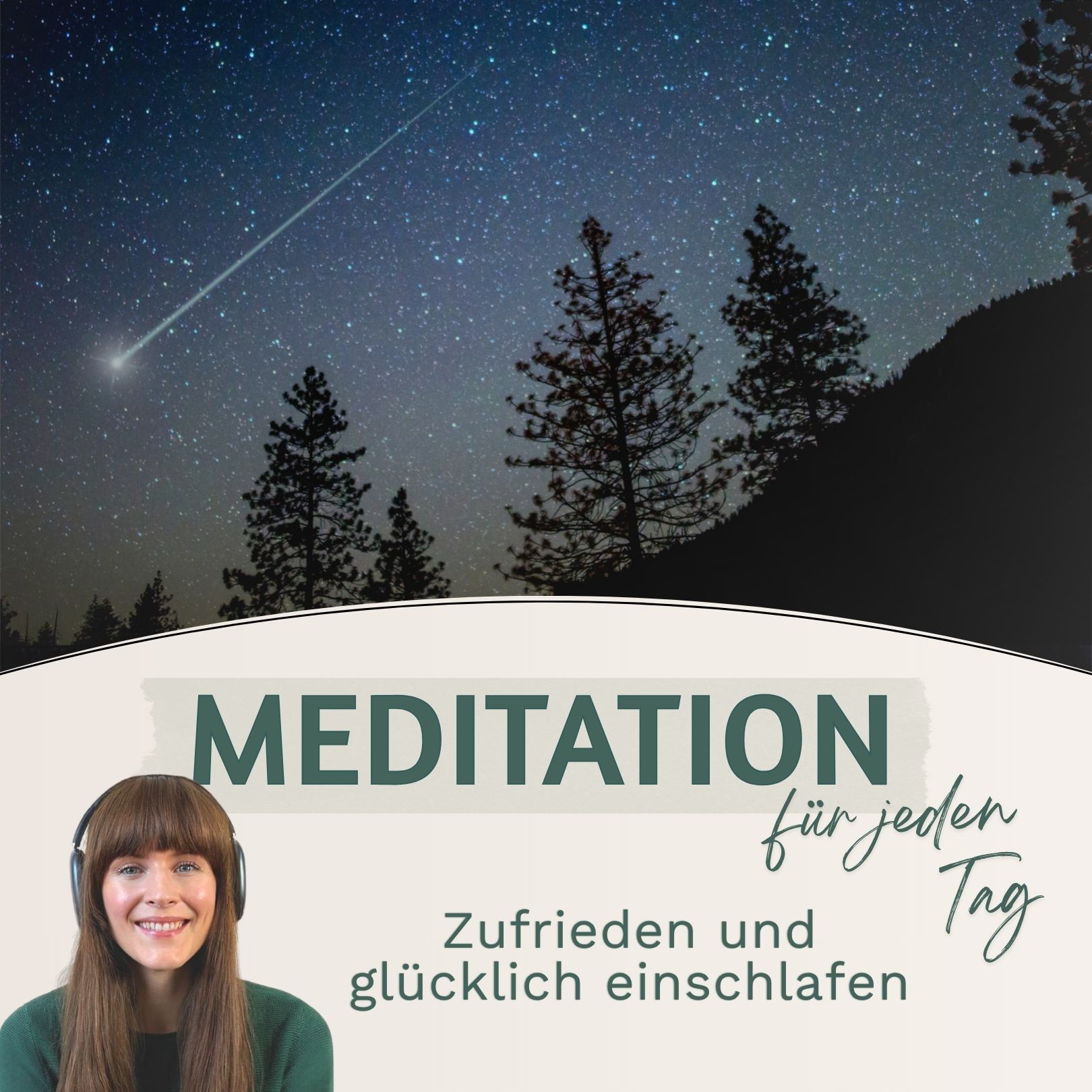 Gute Nacht Meditation // Zufrieden und glücklich einschlafen