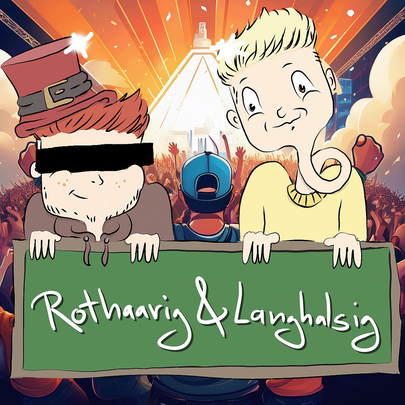 Rothaarig und Langhalsig