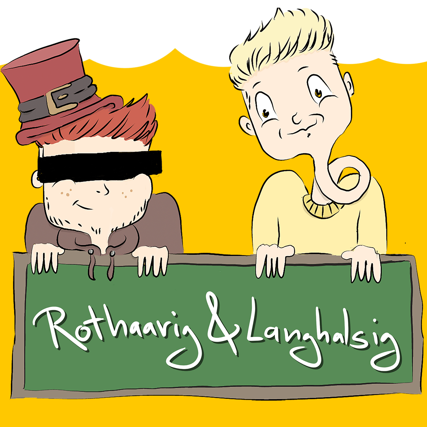 Rothaarig und Langhalsig