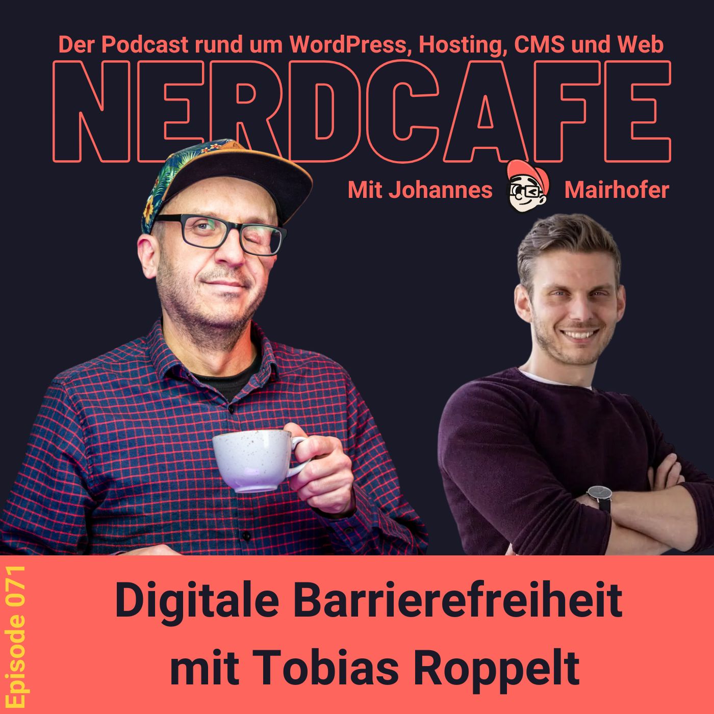 nerdcafe. Der Podcast rund um WordPress, Hosting, CMS und Web.