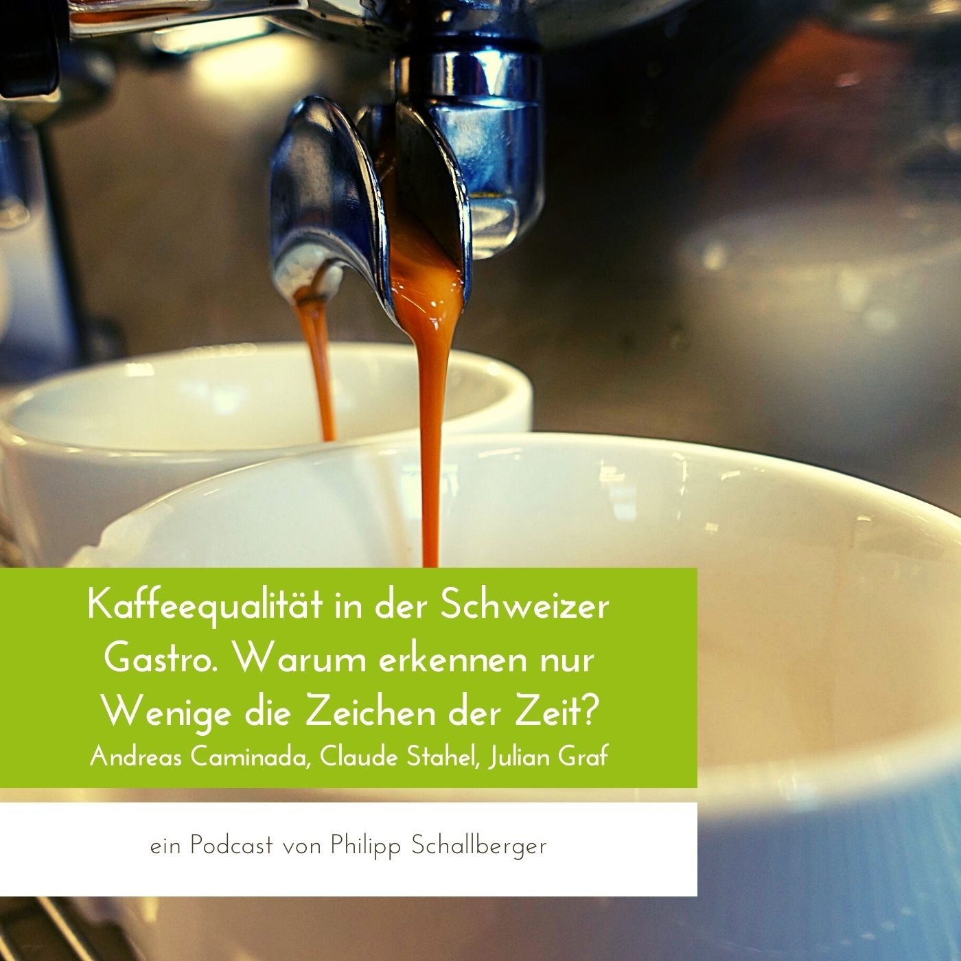 Die Kaffeequalität in der Schweizer Gastronomie.
